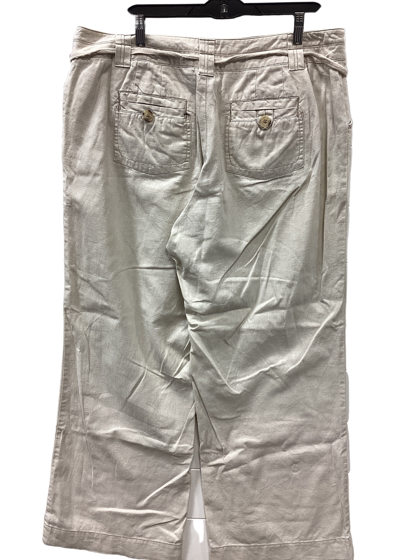 Pants Linen By Lane Bryant In Tan, Size:16