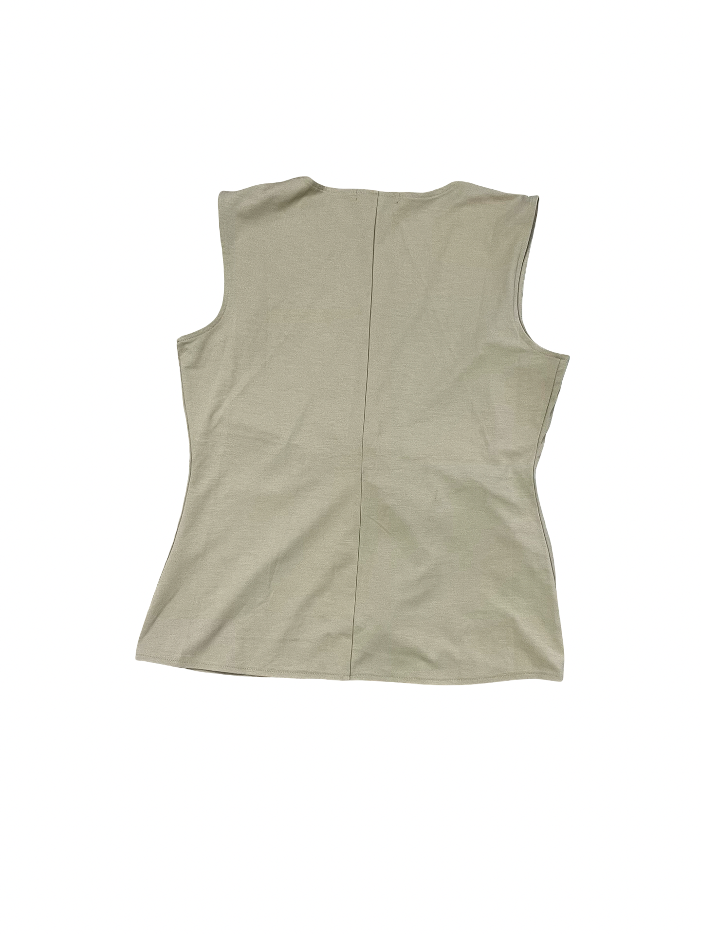 Top Sleeveless By Banana Republic In Beige, Size:M