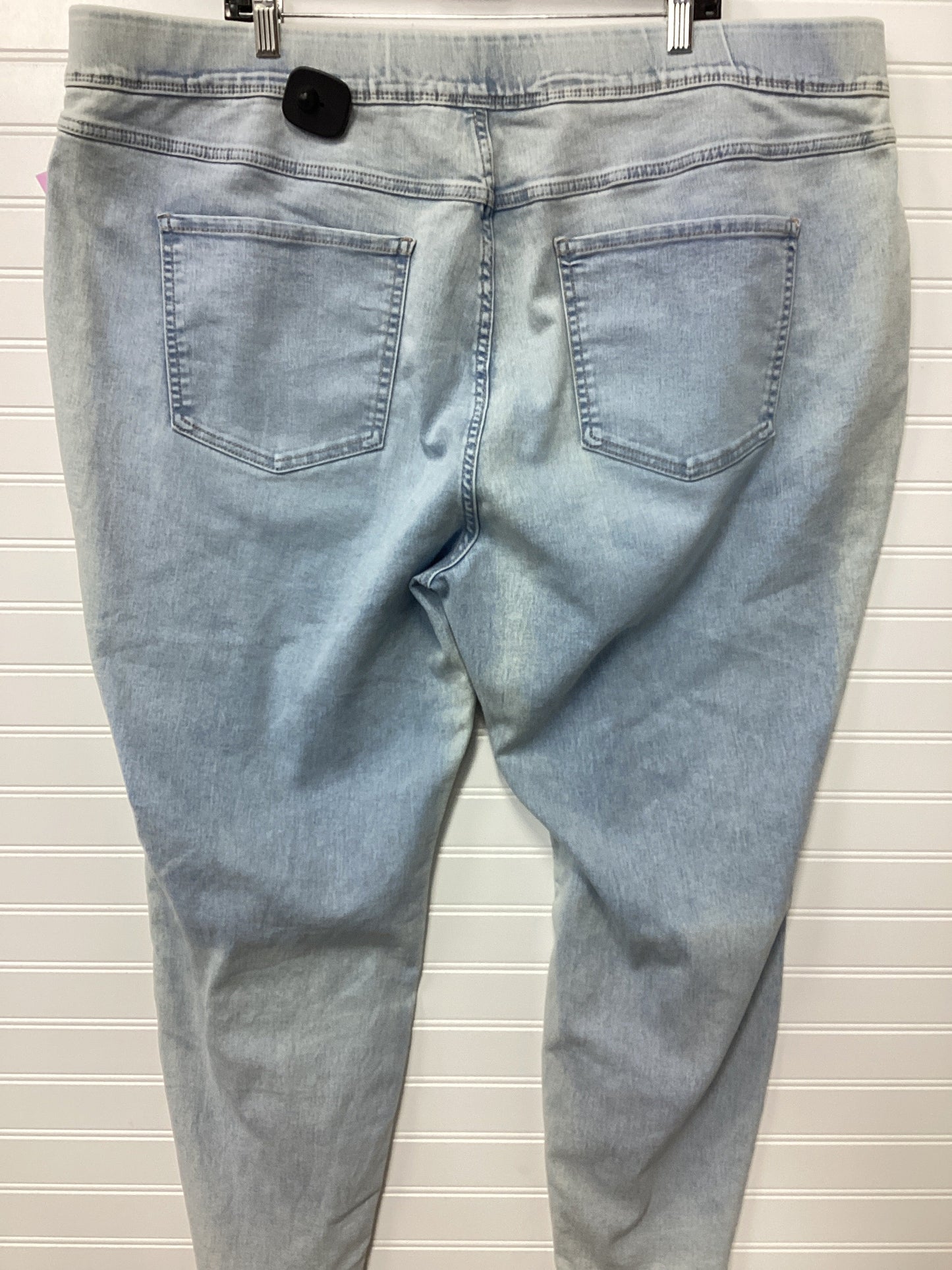 Jeans Skinny By Terra & Sky In Blue Denim, Size:3X