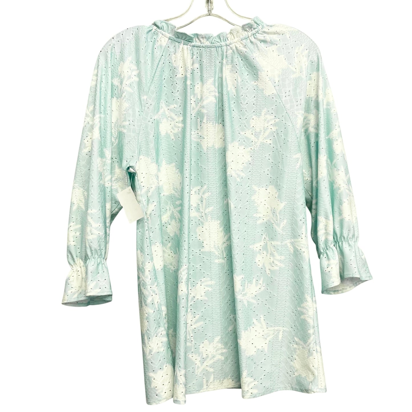 Top Ls Basic By Bobeau In Aqua, Size:S