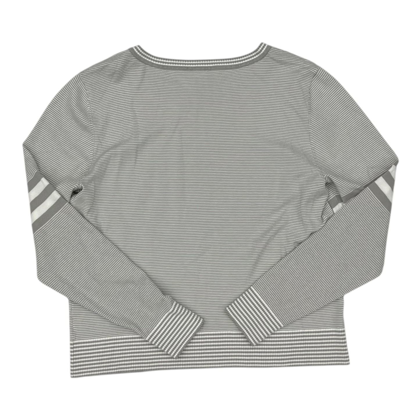 Sweater By Cabi In Grey & White, Size:M