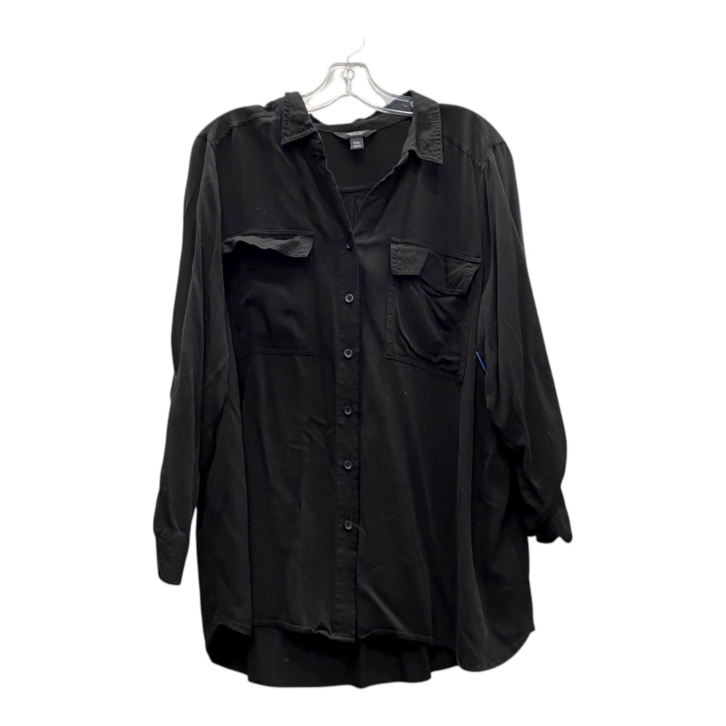 Top Ls By Simply Vera In Black, Size:1X