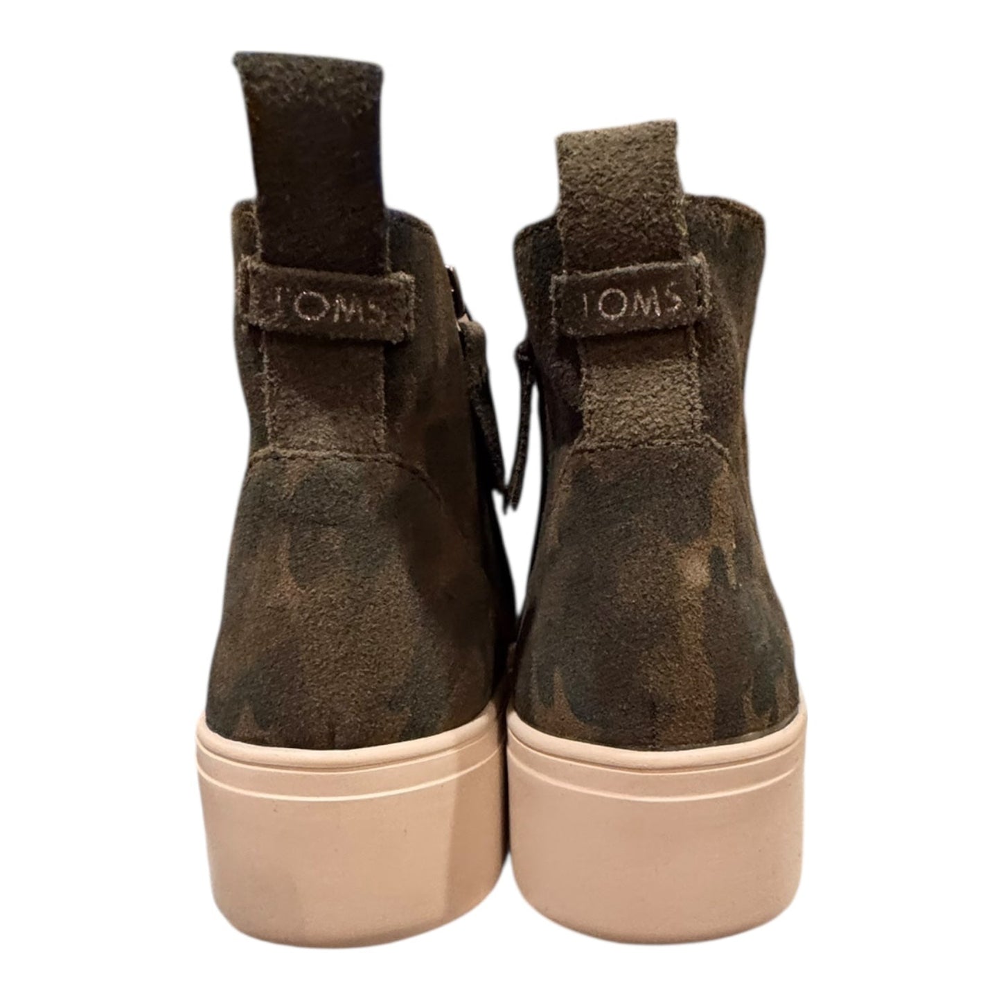 Shoes Flats By Toms In Green, Size:9.5