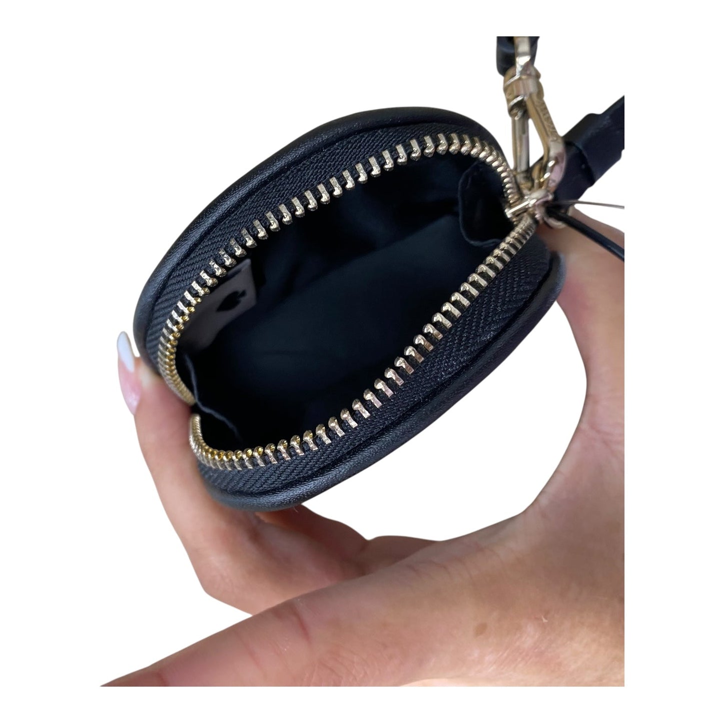 Key Chain Designer By Kate Spade In Black & Cream