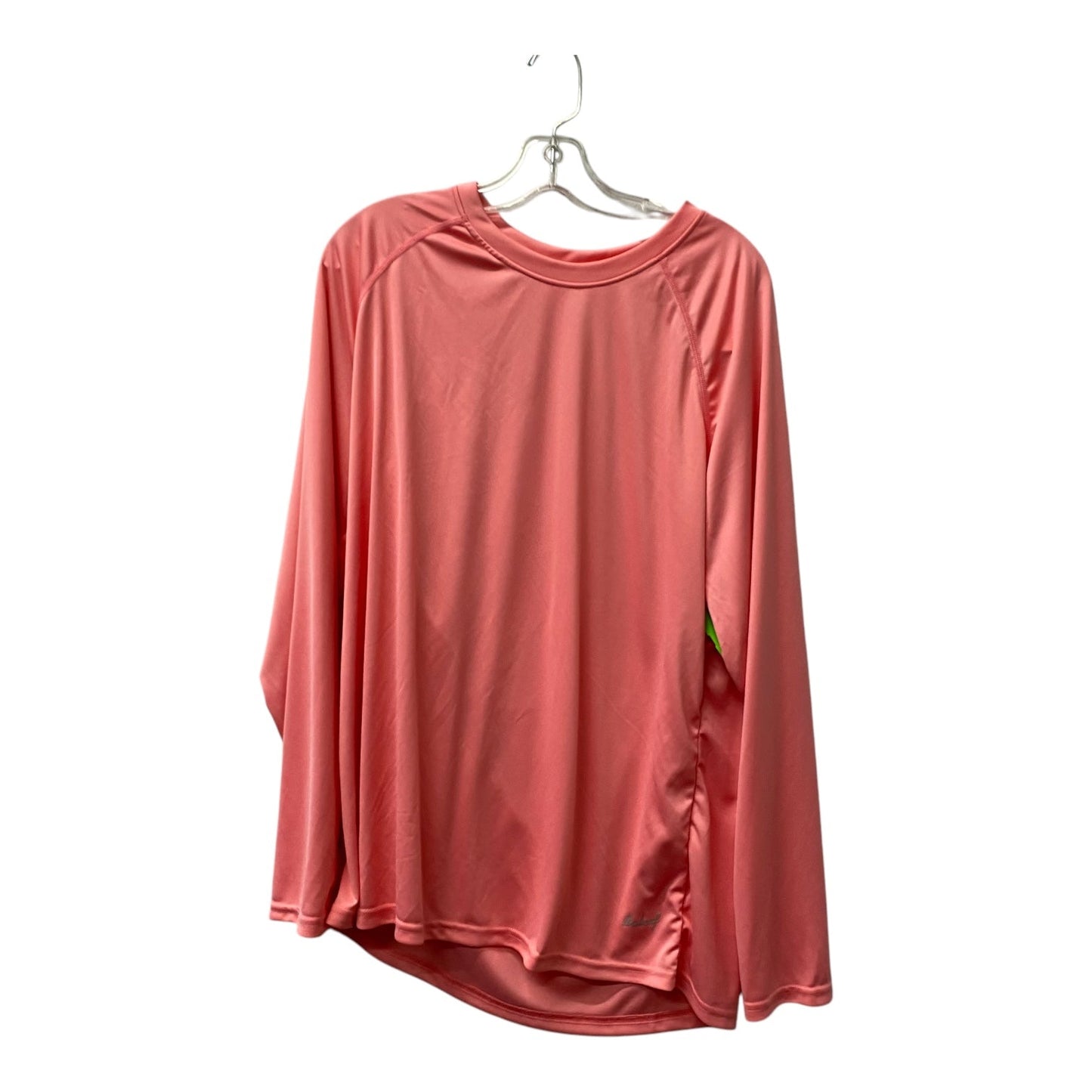 Athletic Top Ls Crewneck By Cme In Pink, Size:2X