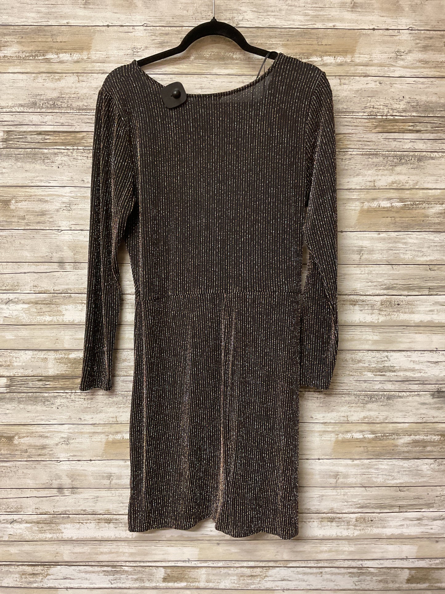 Dress Party Short By Mi Ami In Black & Gold, Size:1X