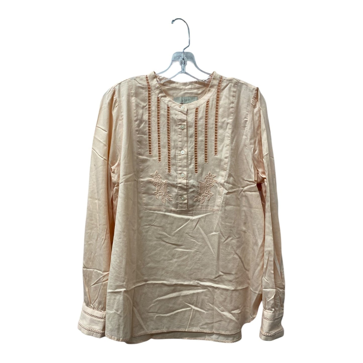 Top Ls By Loft In Peach, Size:M