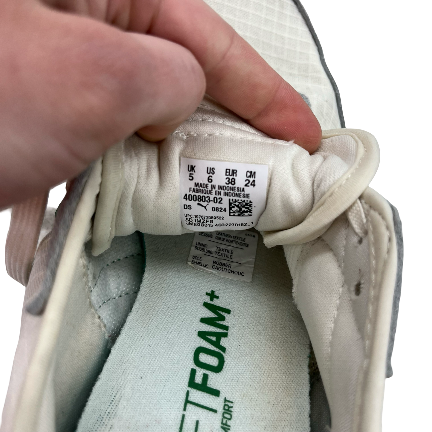 Shoes Sneakers By Puma In Cream & Green, Size:6