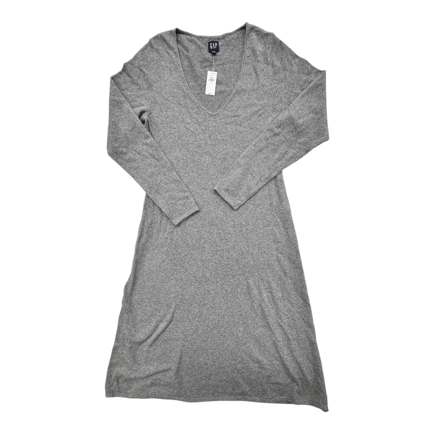 Dress Sweater By Gap In Grey, Size:M