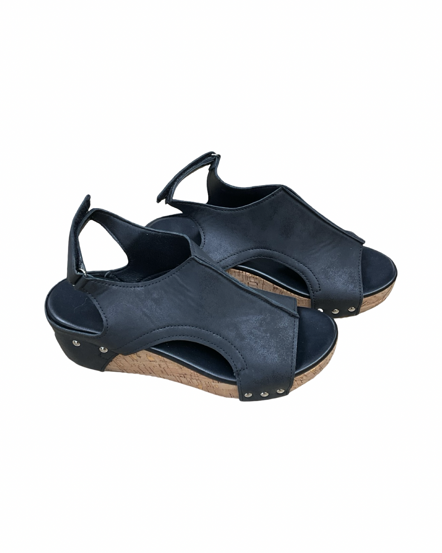 Sandals Heels Platform By Clothes Mentor In Black, Size:7.5