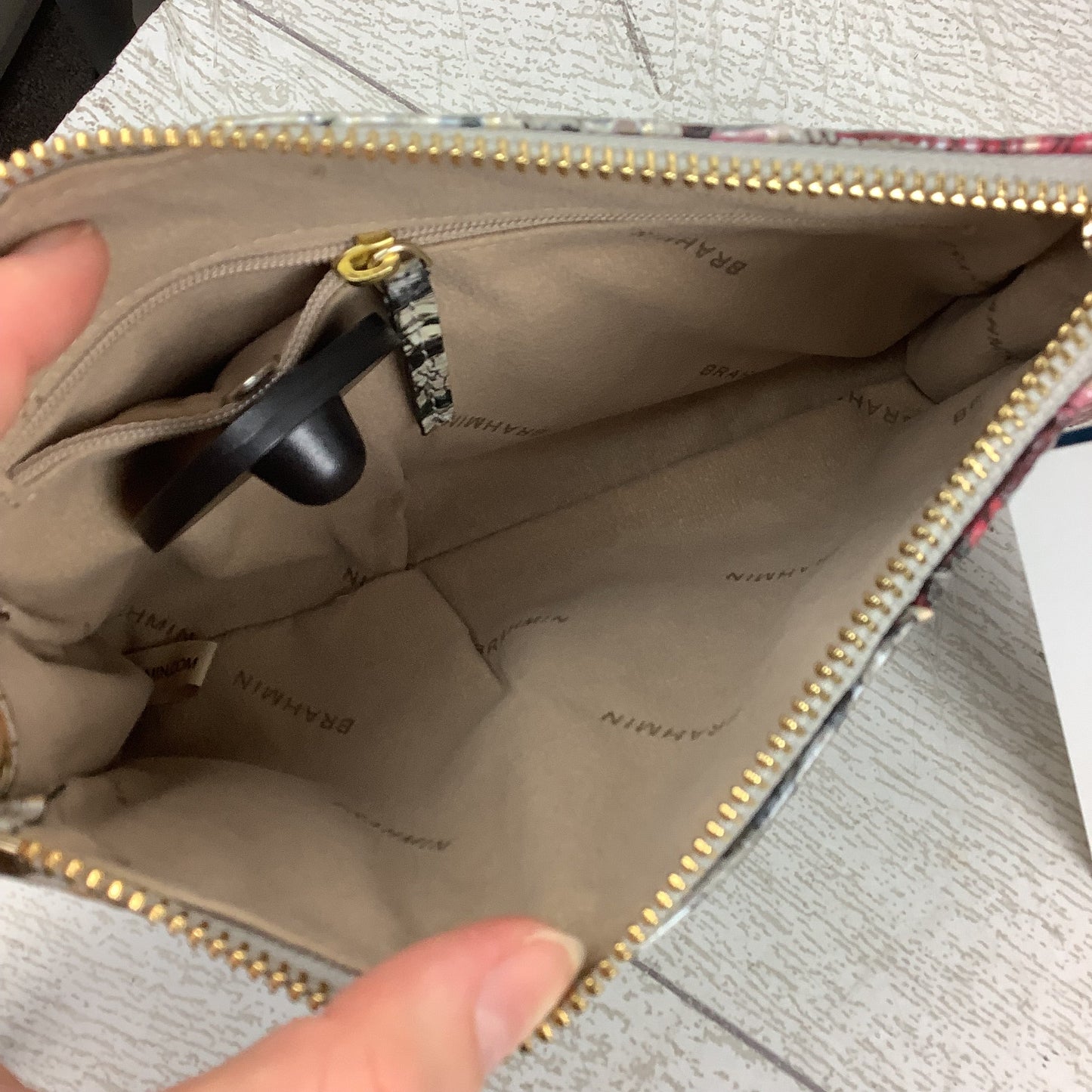 Wristlet Designer By Brahmin, Size: Large