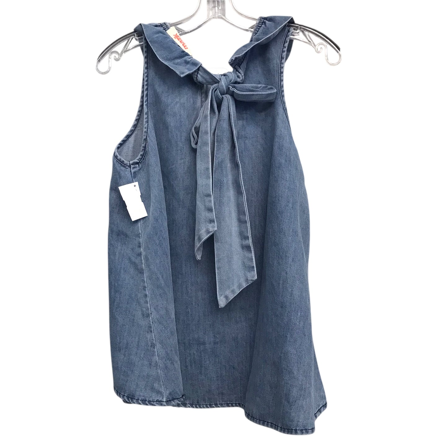 Top Sleeveless By Mazik In Blue Denim, Size:S