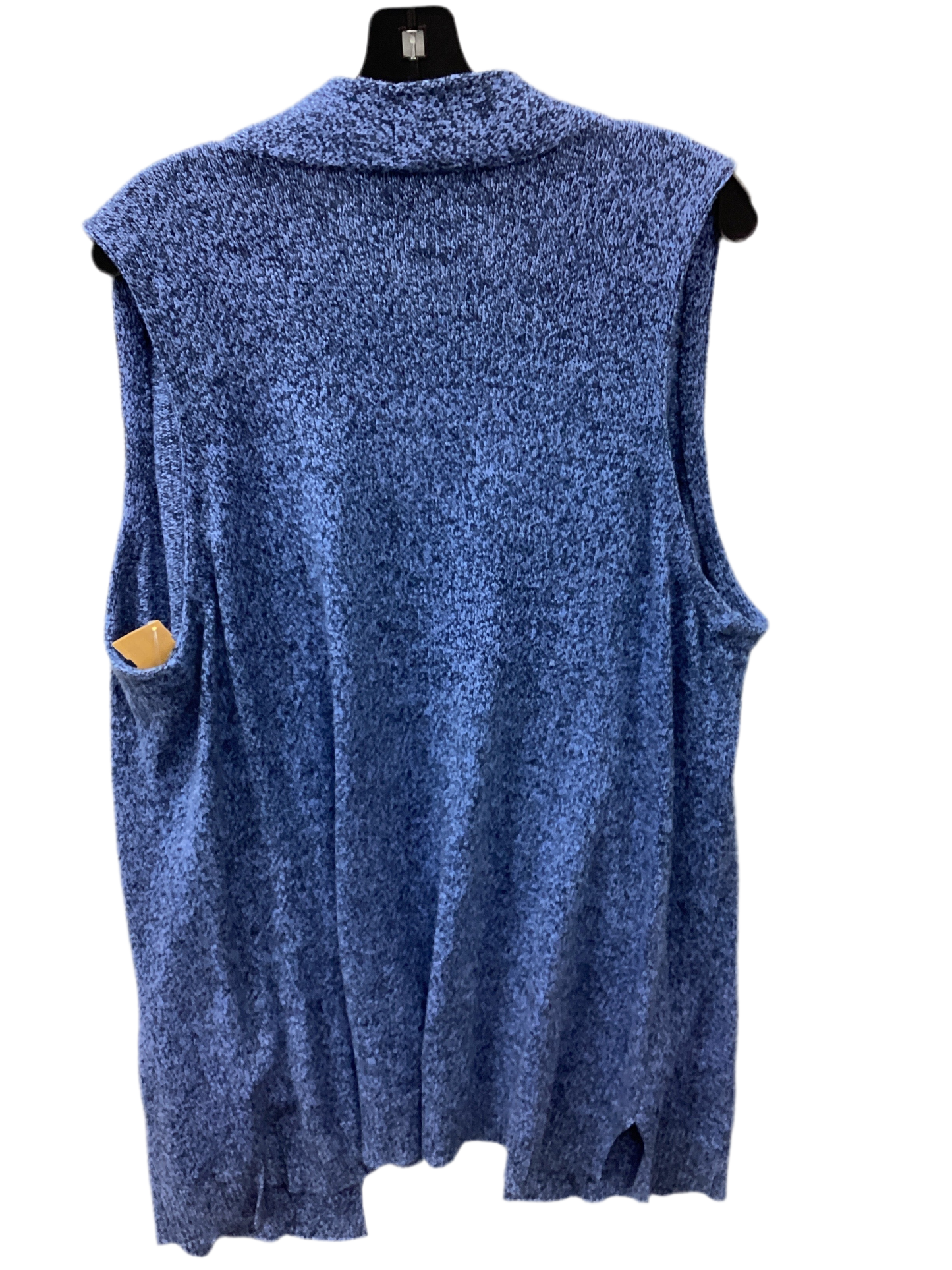 Vest Sweater By Karen Scott In Blue, Size:1X