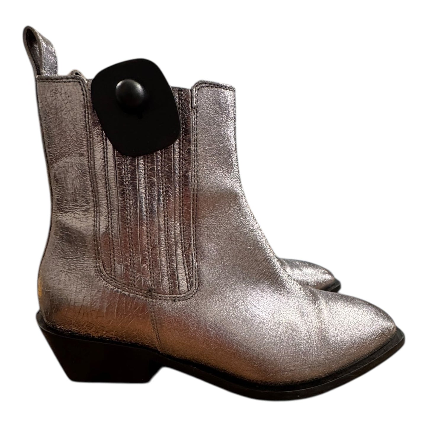 Boots Ankle Heels By Seychelles In Silver, Size:8.5