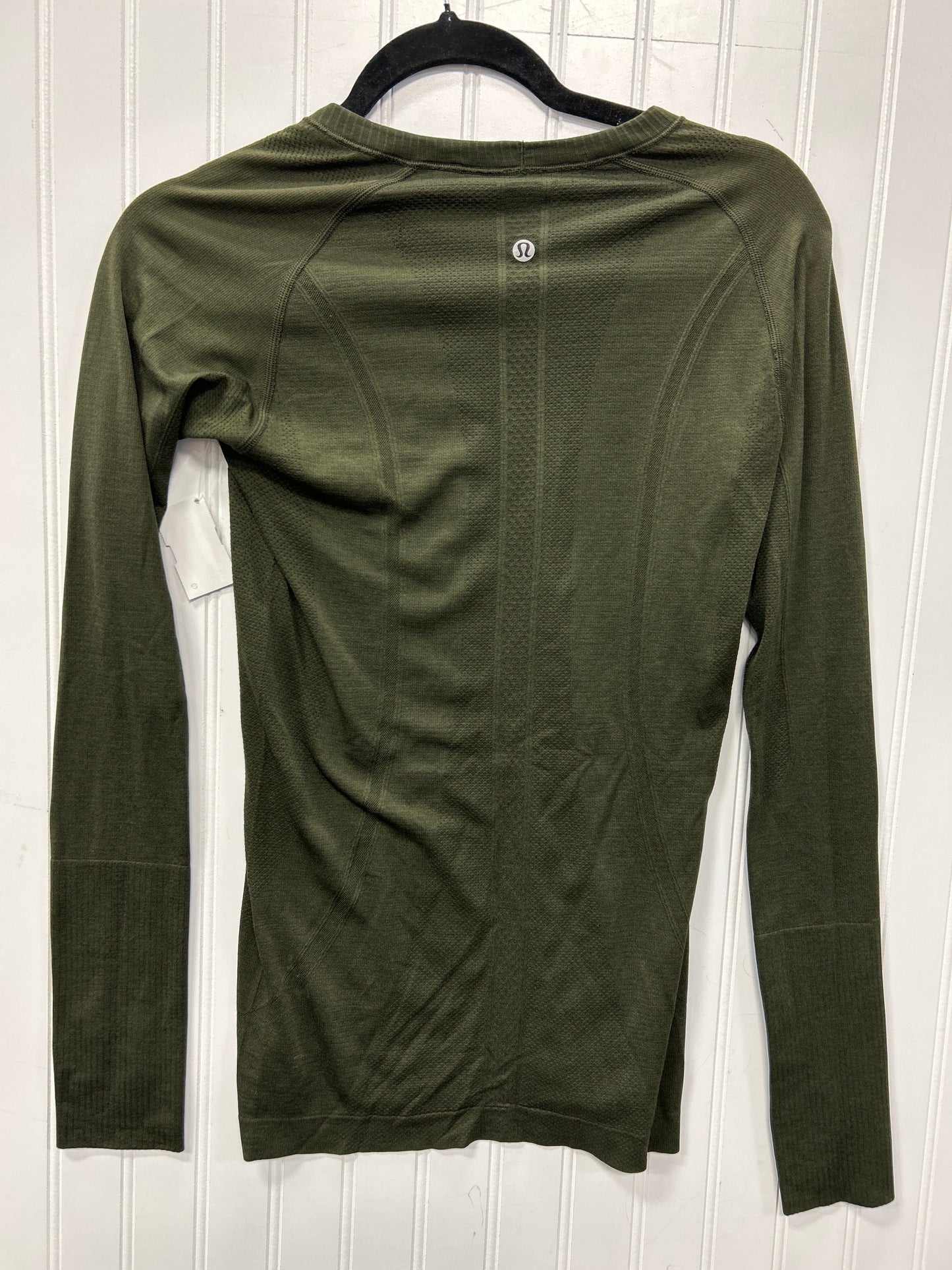 Athletic Top Ls Crewneck By Lululemon In Green, Size:6