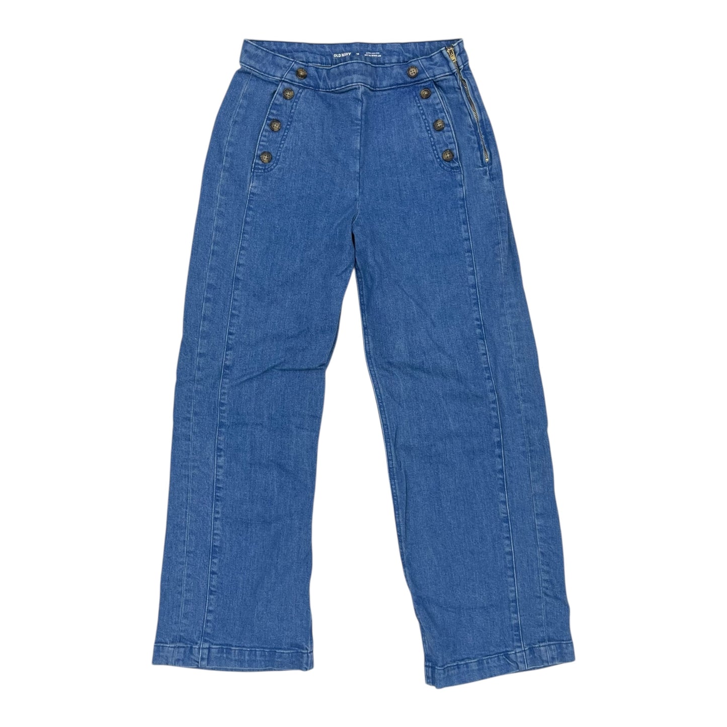 Jeans Wide Leg By Old Navy In Blue Denim, Size:12