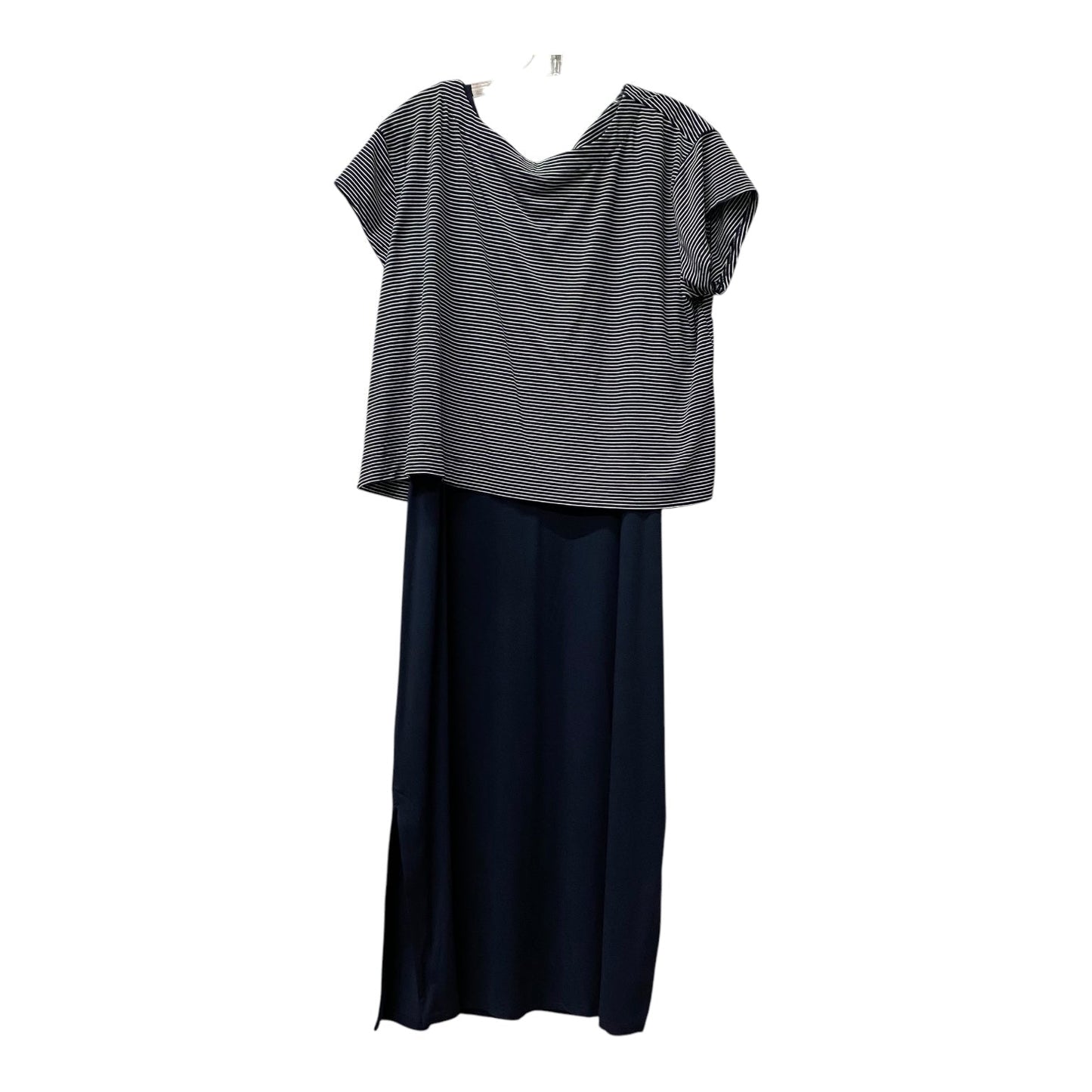 Dress Casual Maxi By J. Jill In Blue, Size:L
