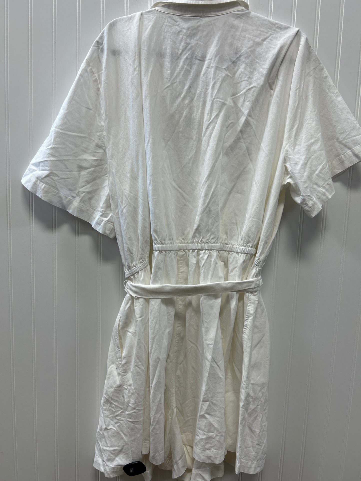 Romper By Ava & Viv In White, Size:3X NWT