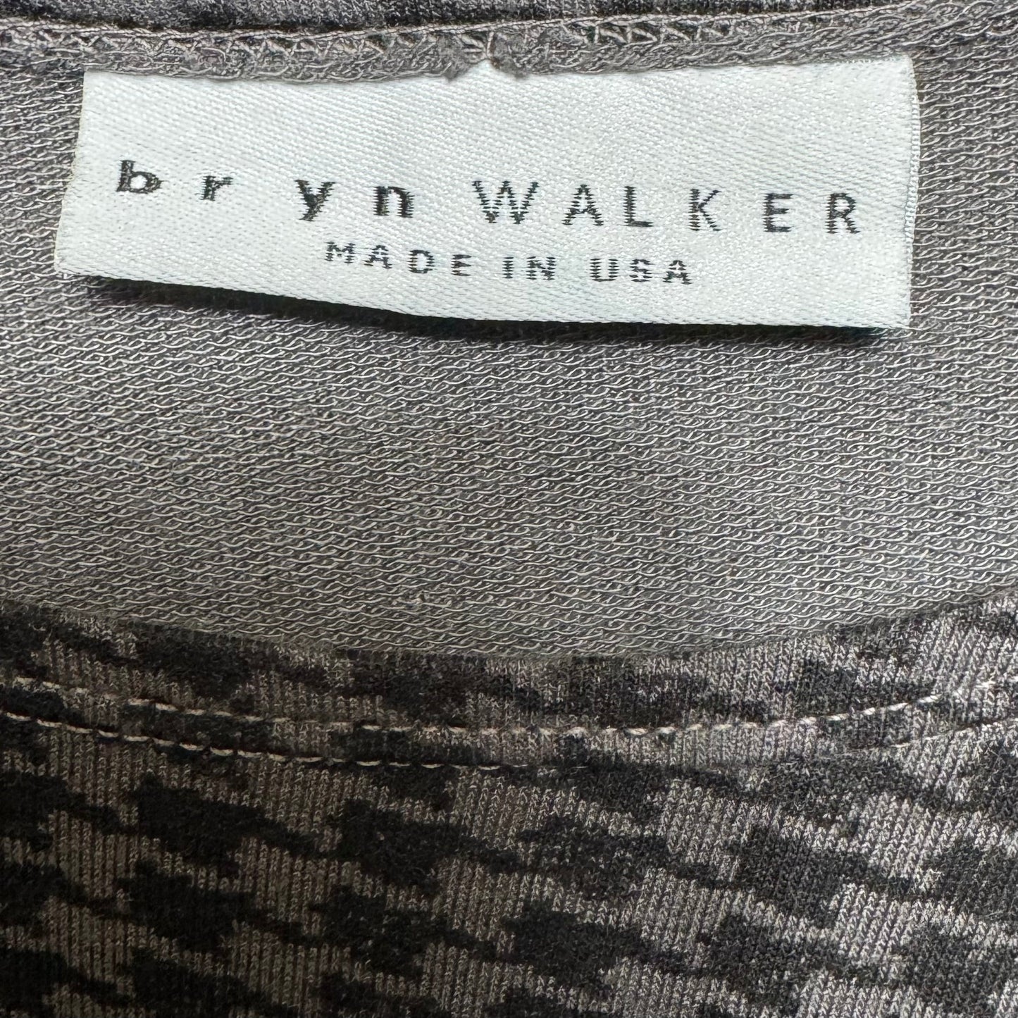 Tunic Long Sleeve By Bryn Walker In Black & Grey, Size: S