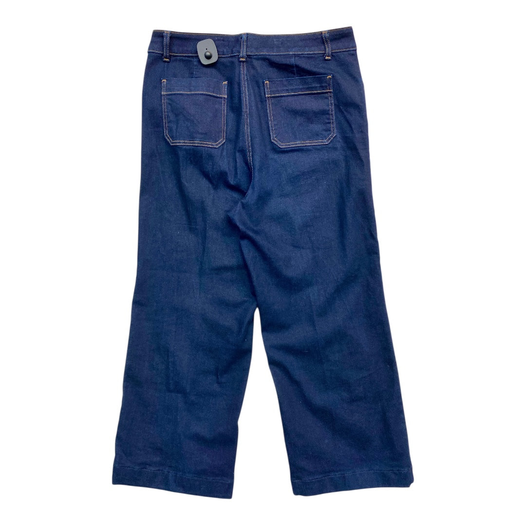Jeans Wide Leg By Talbots In Blue Denim, Size:14