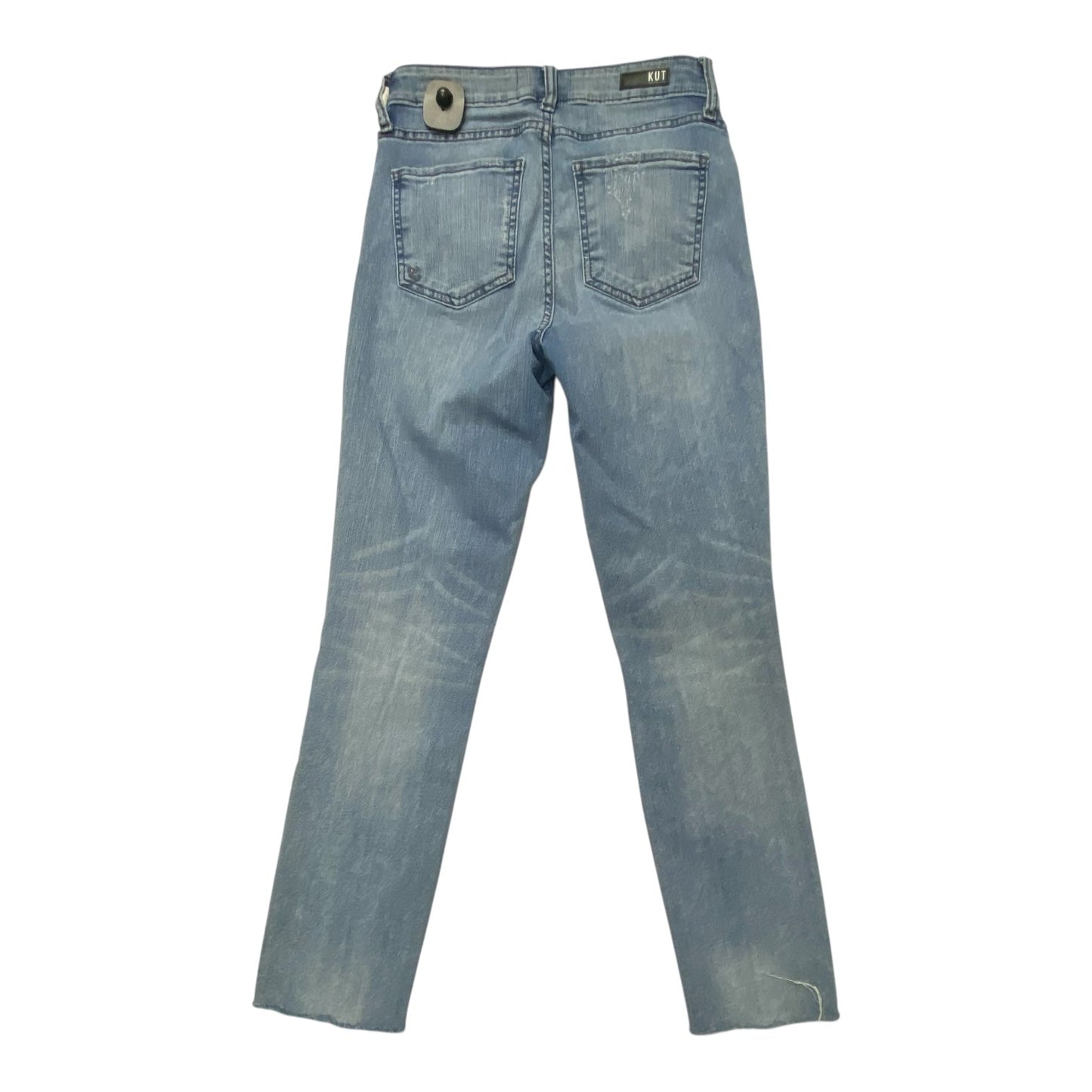 Jeans Straight By Kut In Blue Denim, Size:0