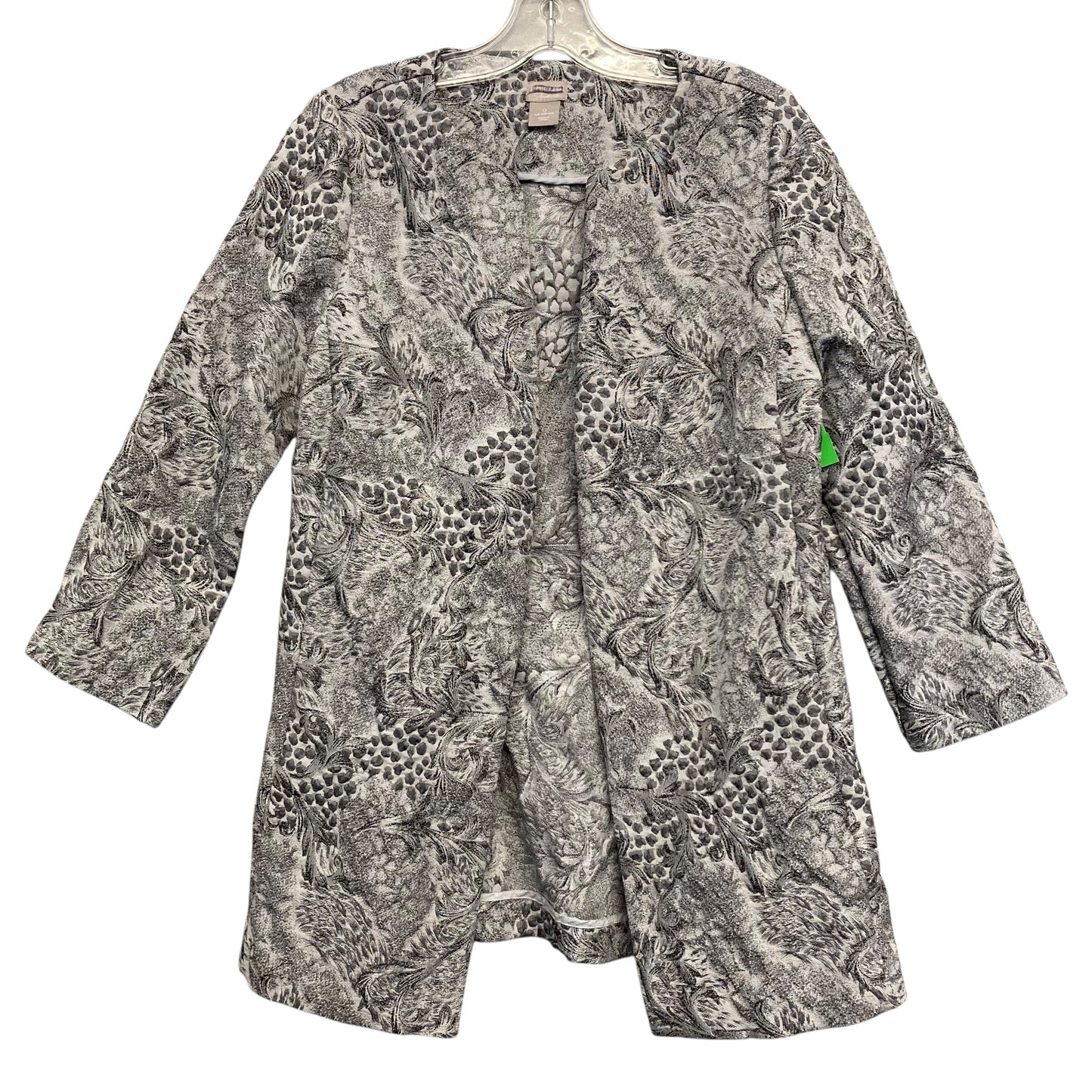 Blazer By Chicos In Grey, Size:S