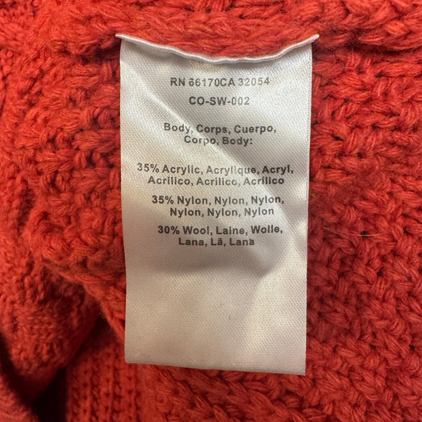 Sweater By Chloe Oliver In Orange, Size: M