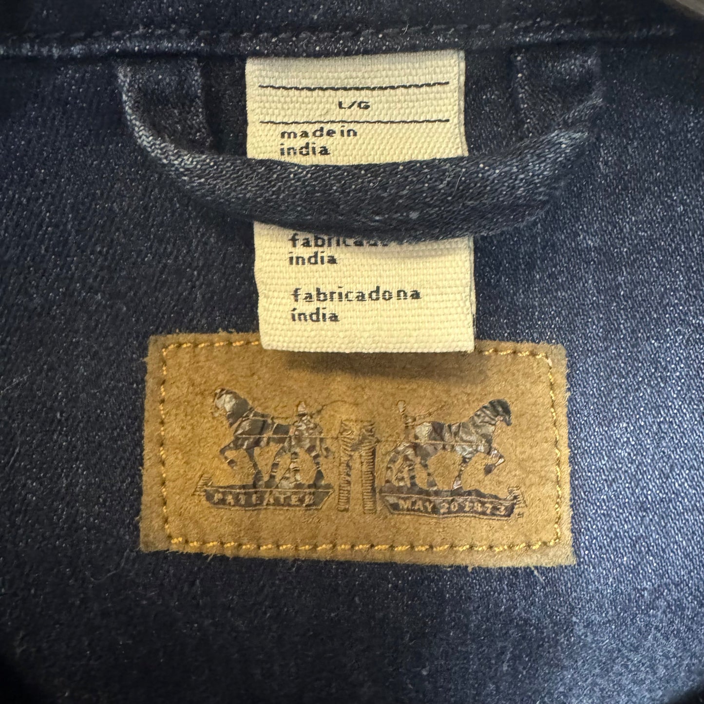 Jacket Denim By Levis In Blue, Size: L