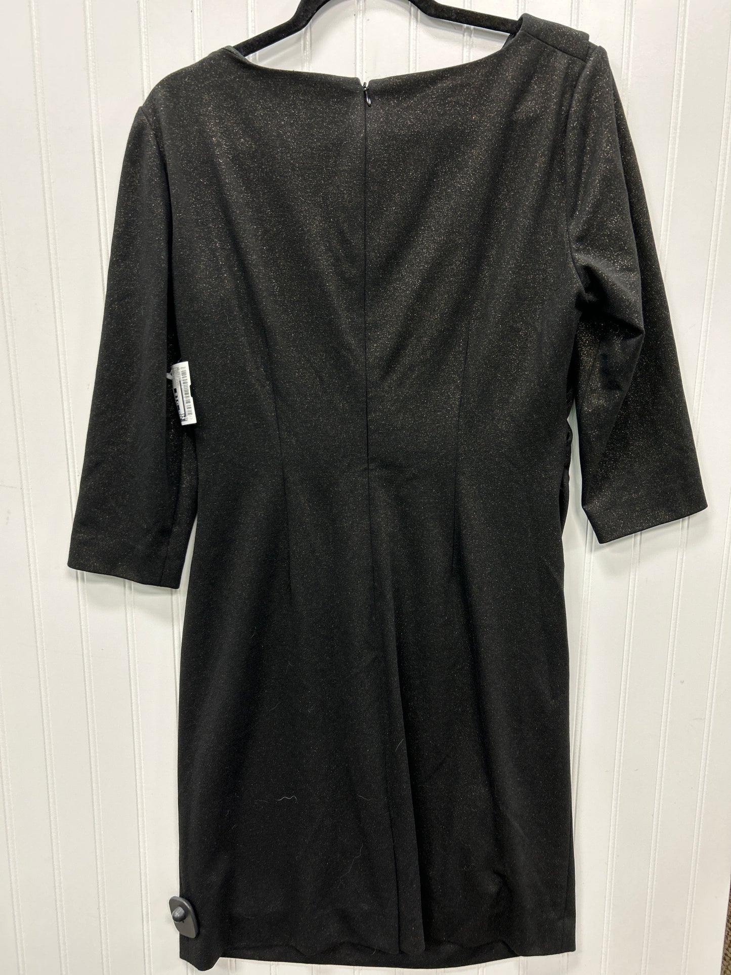 Dress Work By Tahari In Black & Gold, Size:12