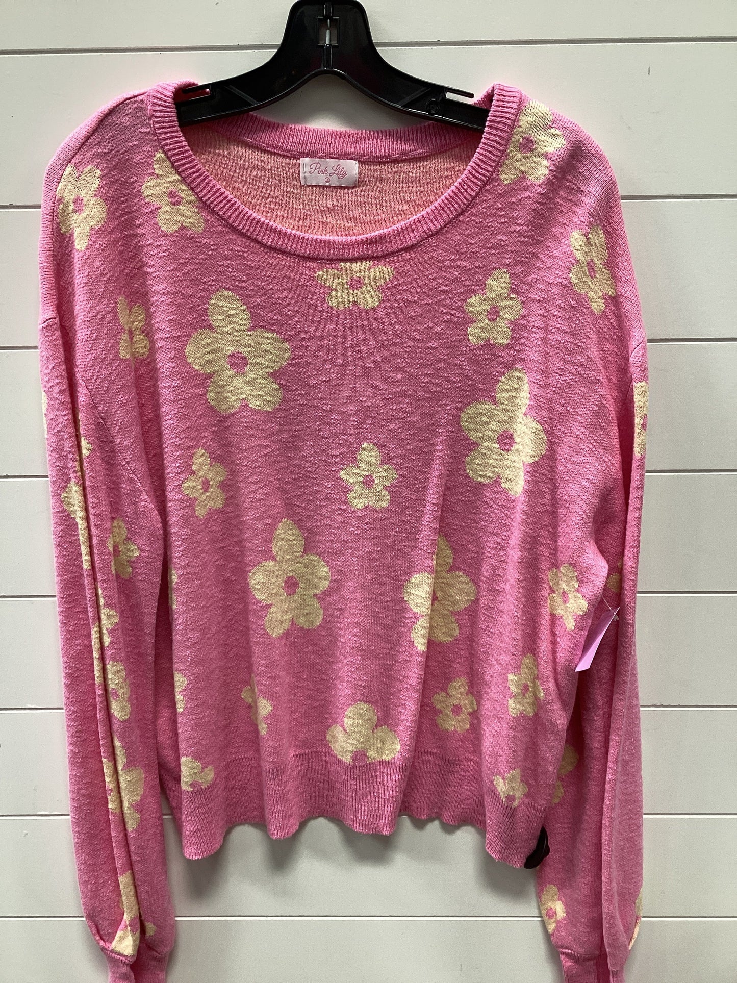 Top Ls By Pink Lily In Pink, Size:L