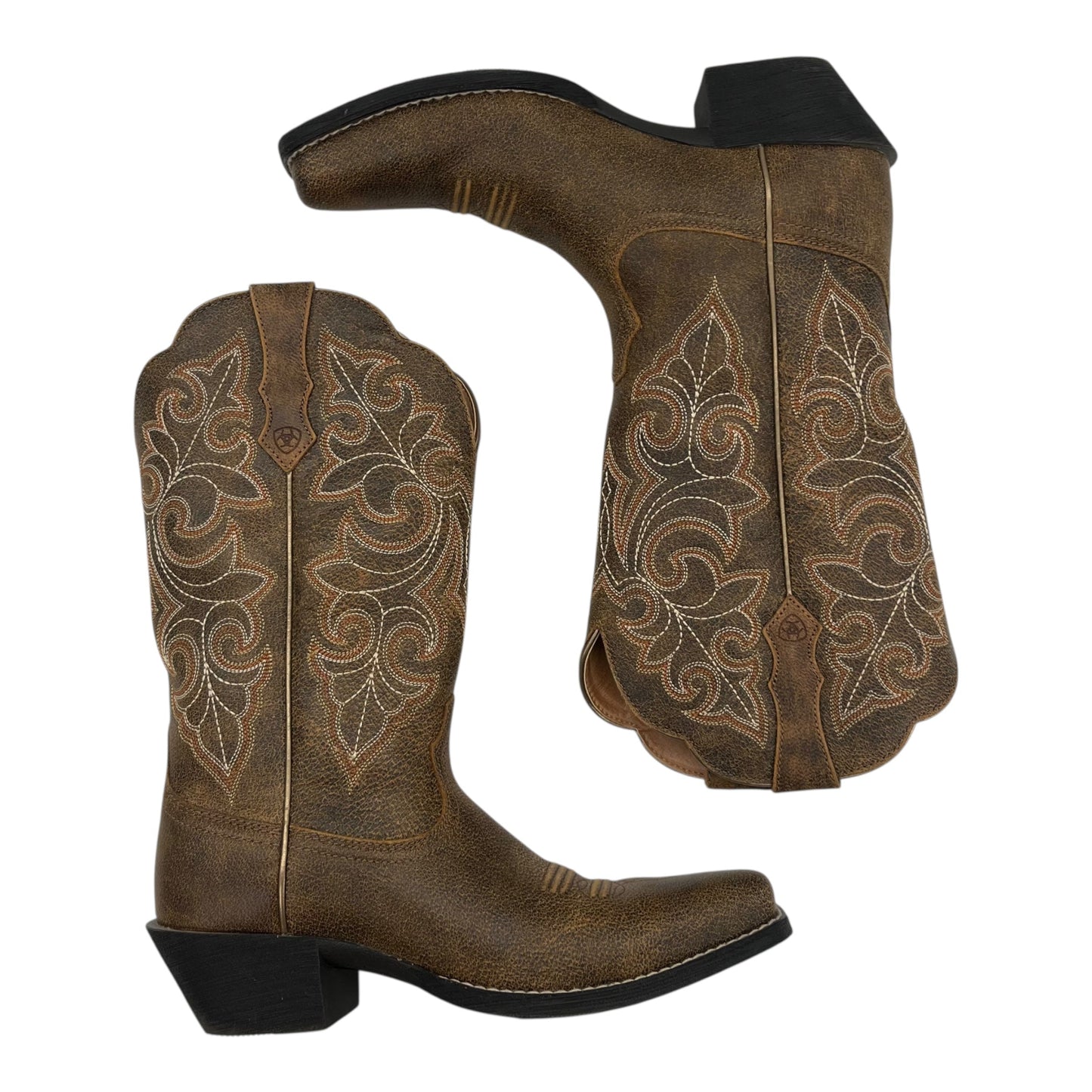 Boots Western By Ariat In Brown, Size:6.5
