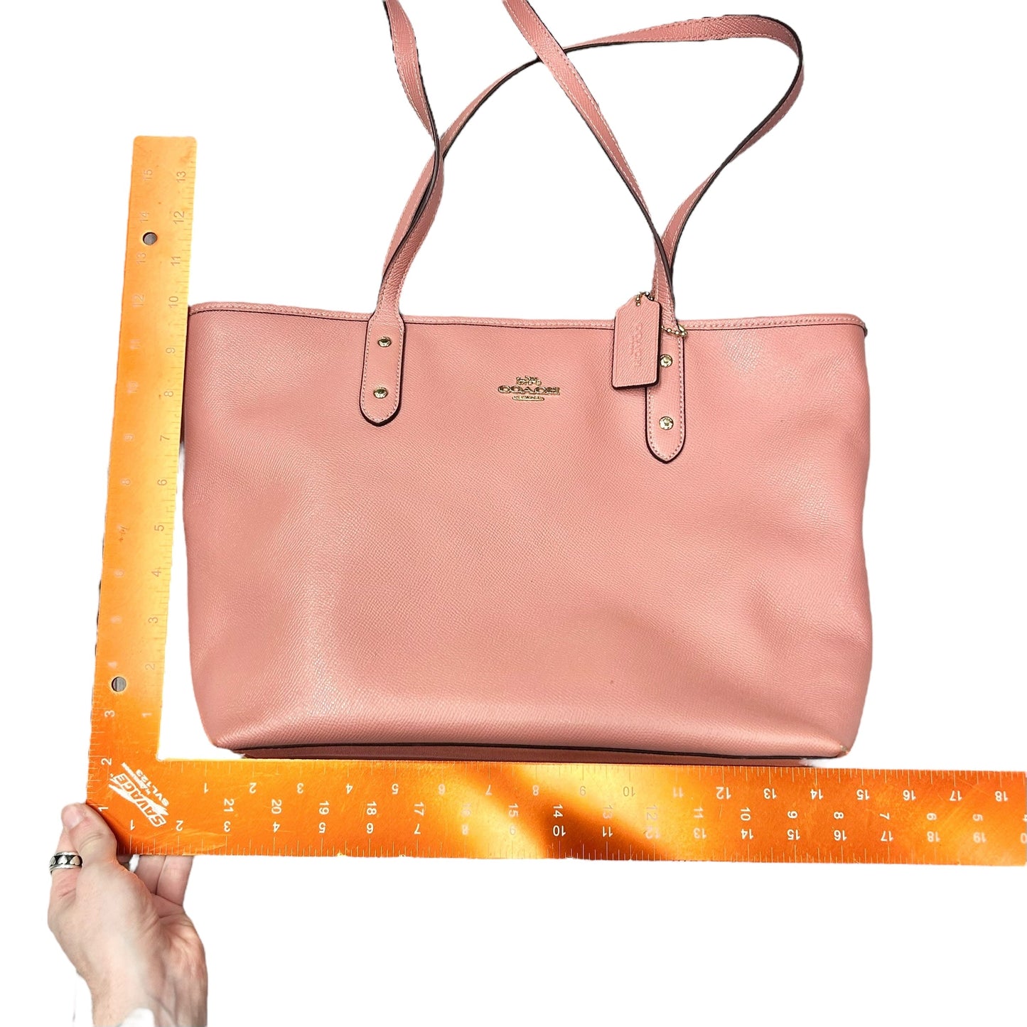 Tote Designer By Coach, Size: Medium