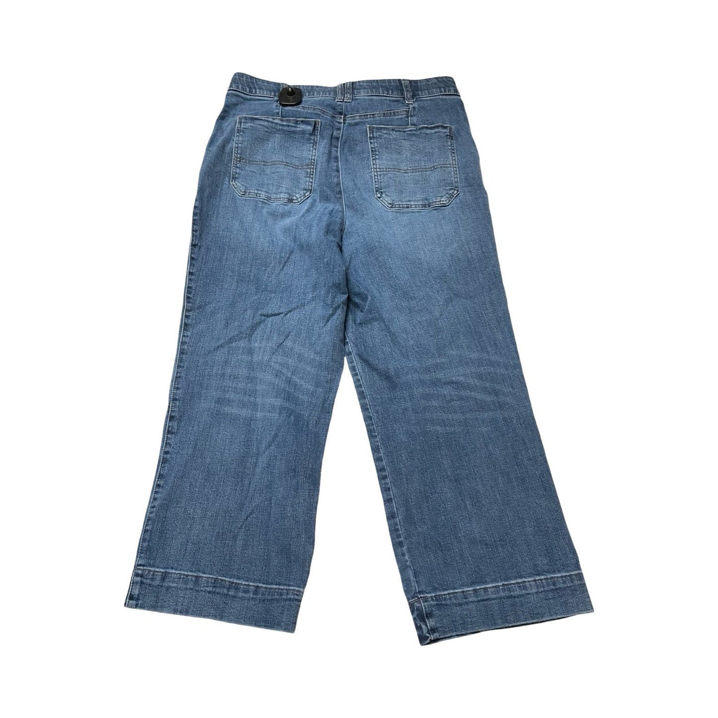 Jeans Cropped By Mac & Me In Blue Denim, Size:14