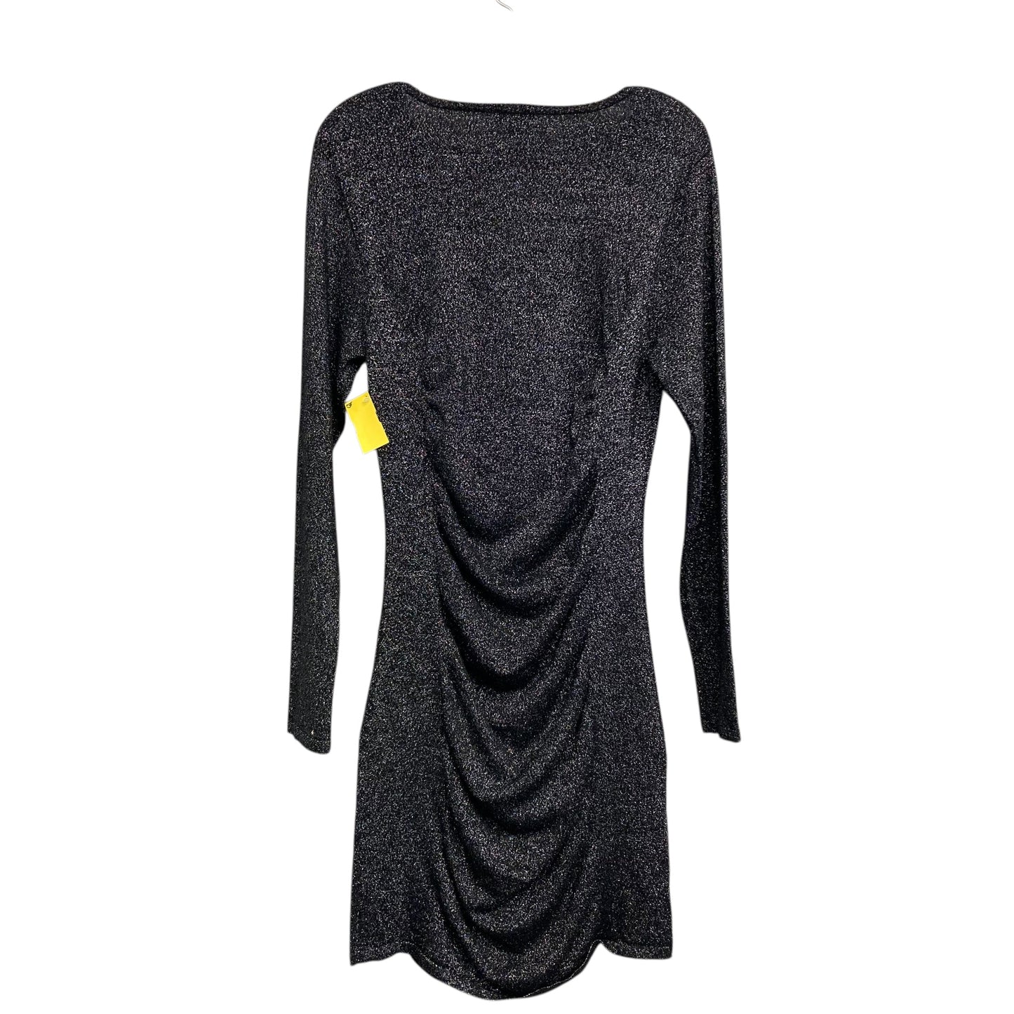 Dress Party Midi By Express In Black & Silver, Size:L