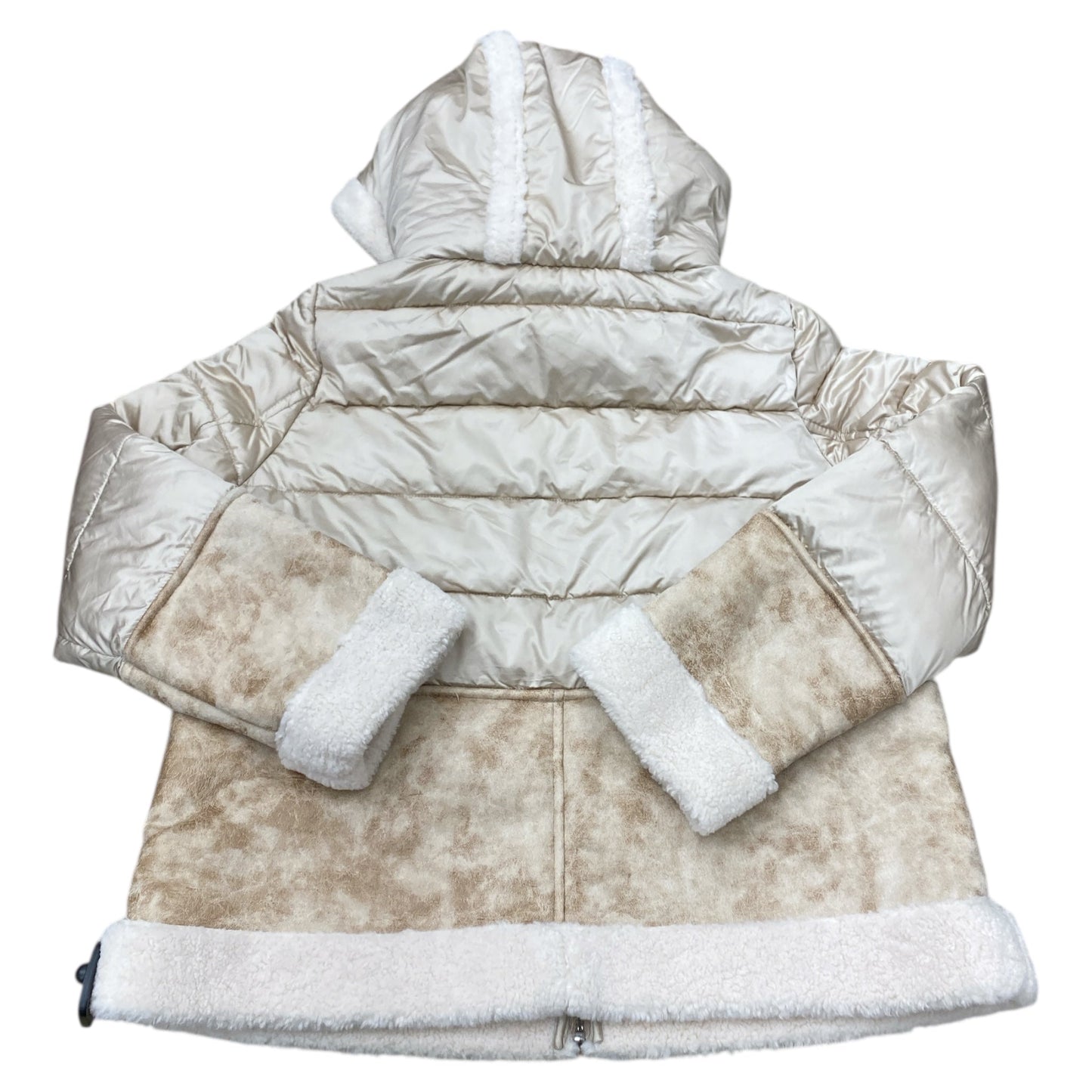 Coat Faux Fur & Sherpa By French Connection In Multi, Size:Xl