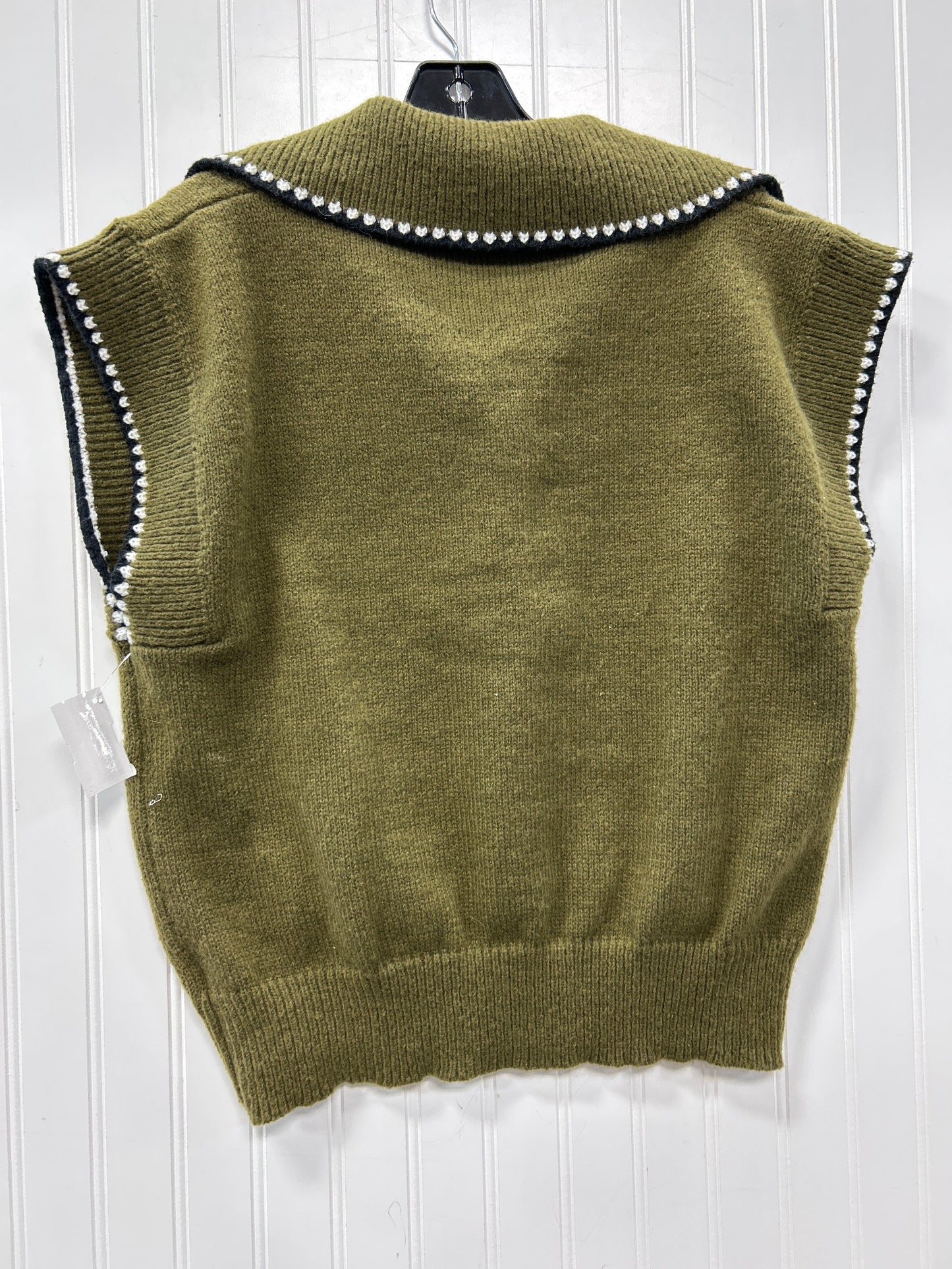 Vest Sweater By Cmc In Green, Size:L