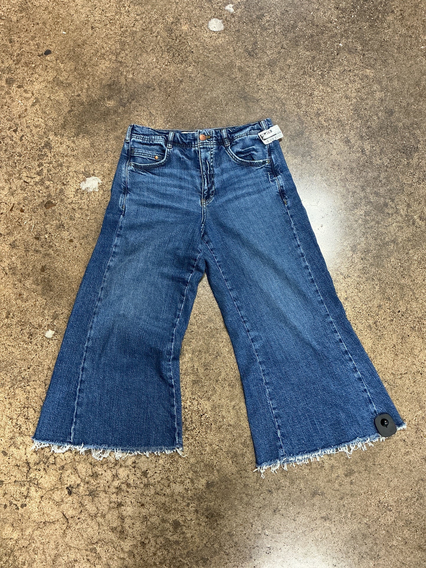 Jeans Cropped By Pilcro In Blue Denim, Size:2