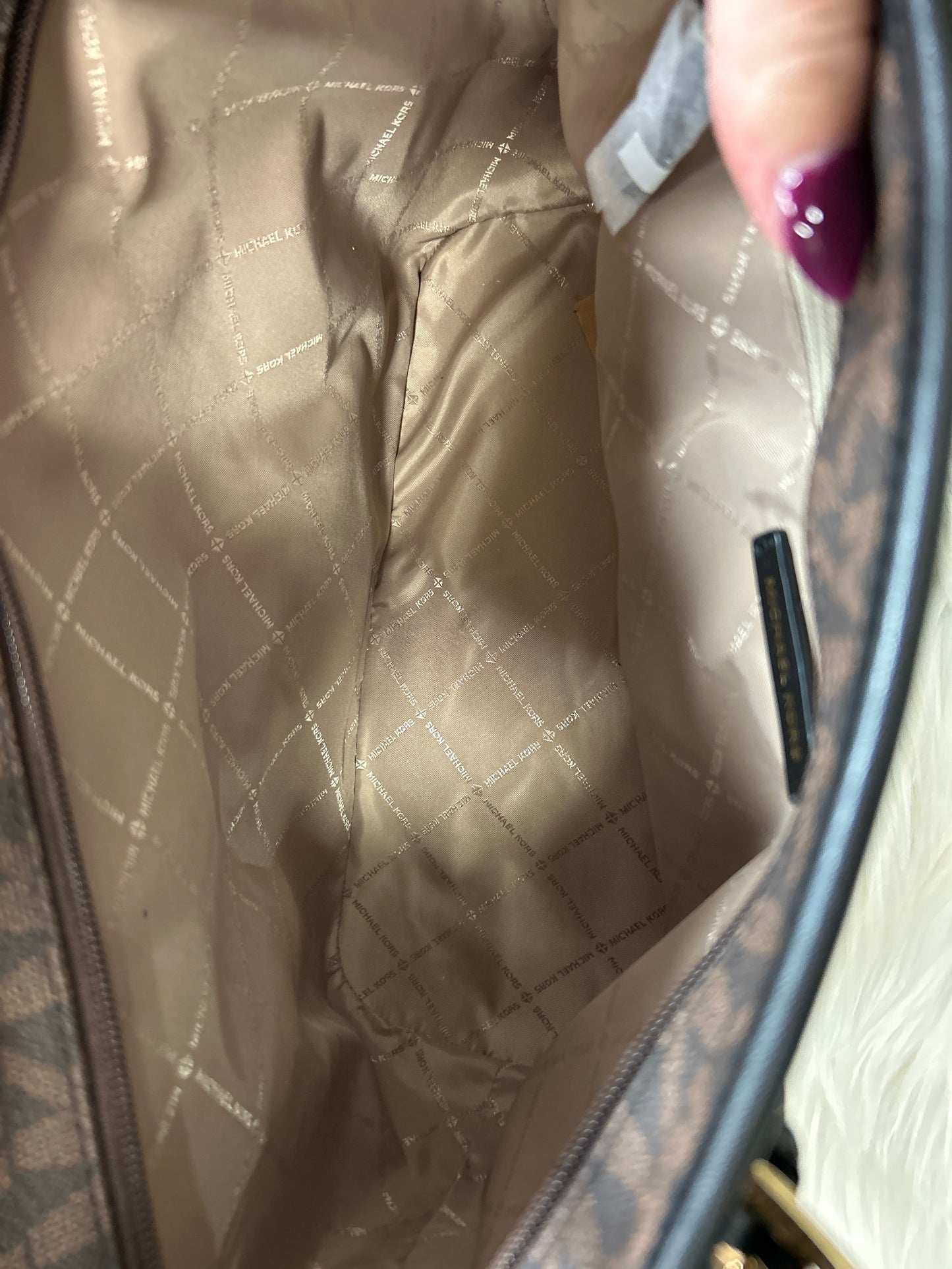 Handbag By Michael By Michael Kors In Brown, Size:Large