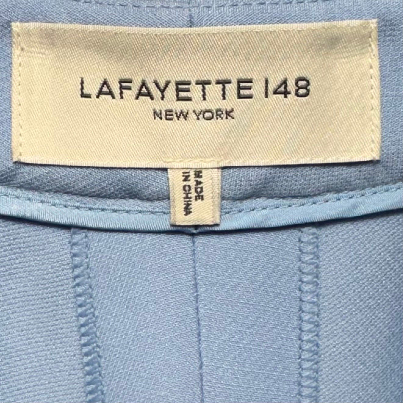 Wool & Silk Pants Designer By Lafayette 148 In Blue, Size: 14