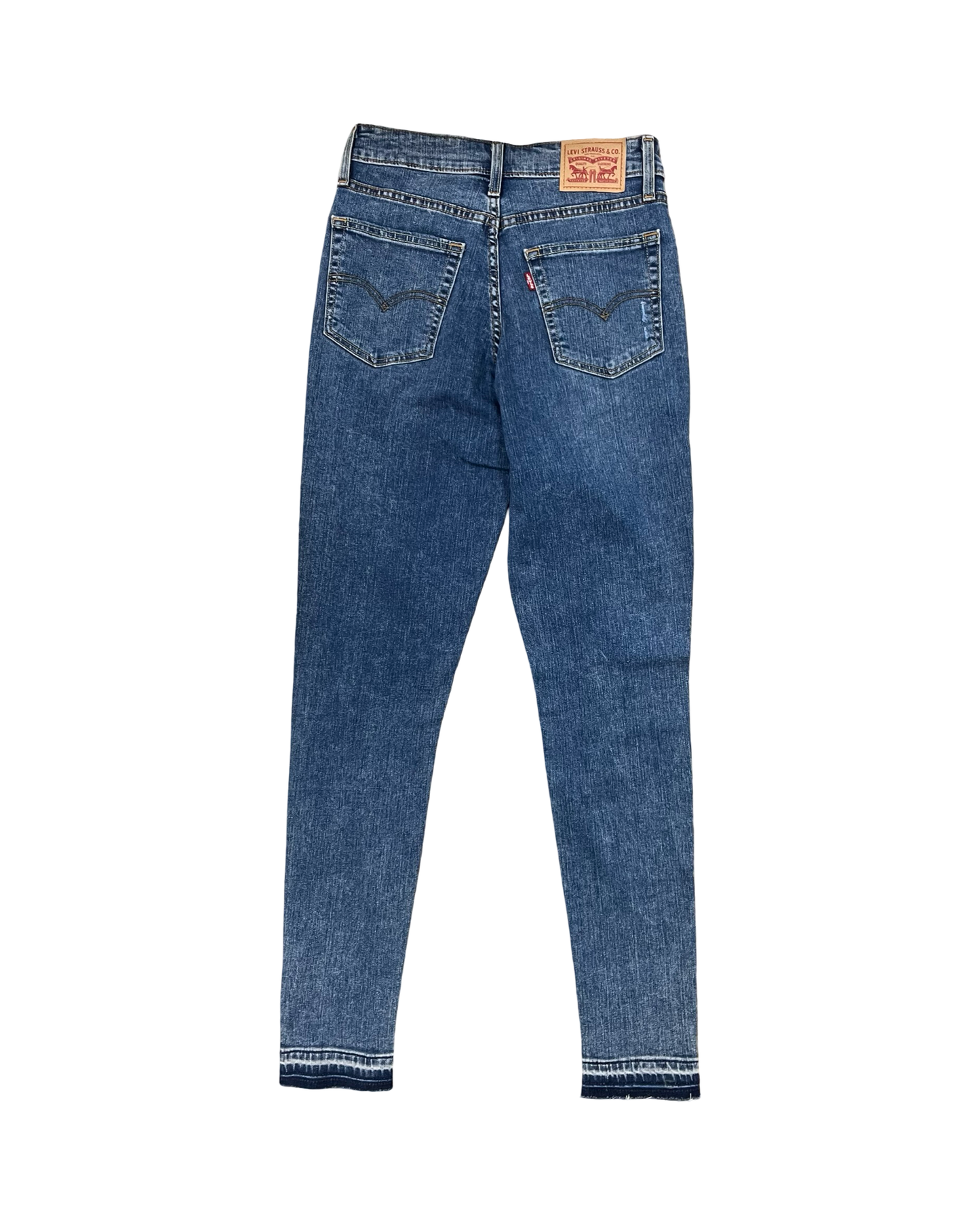 Jeans Skinny By Levis In Blue Denim, Size:4