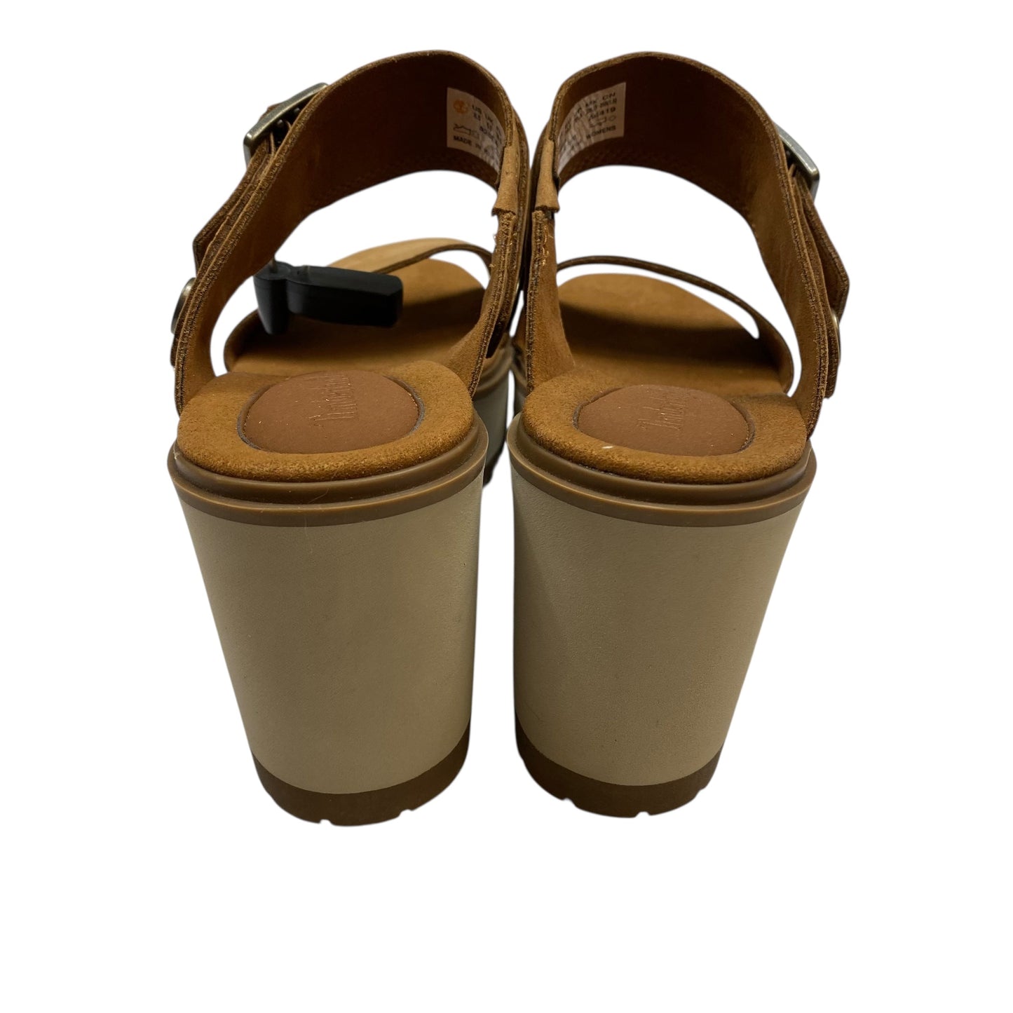 Sandals Heels Wedge By Timberland In Brown, Size:8.5