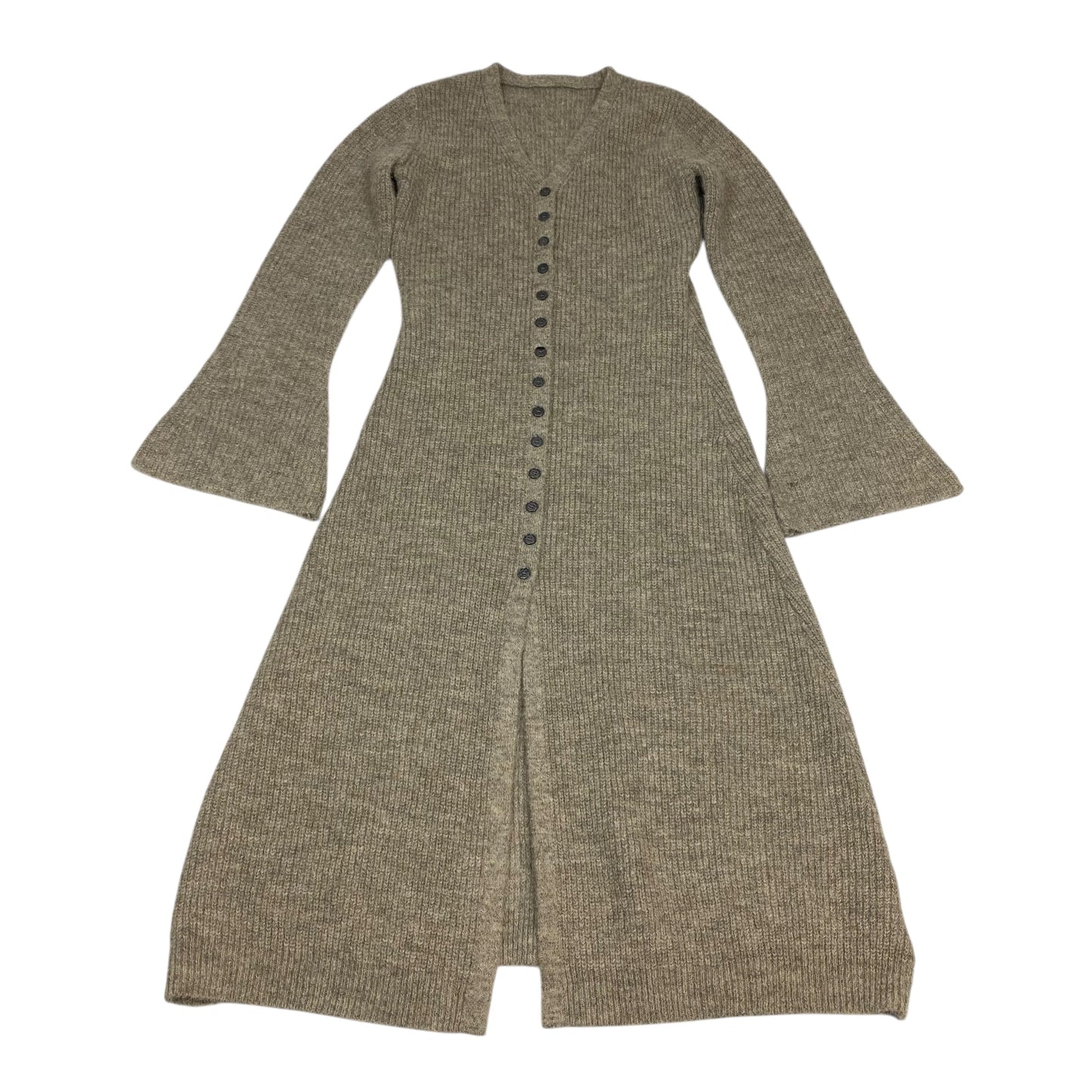 Dress Sweater By Commense In Tan, Size:Xs