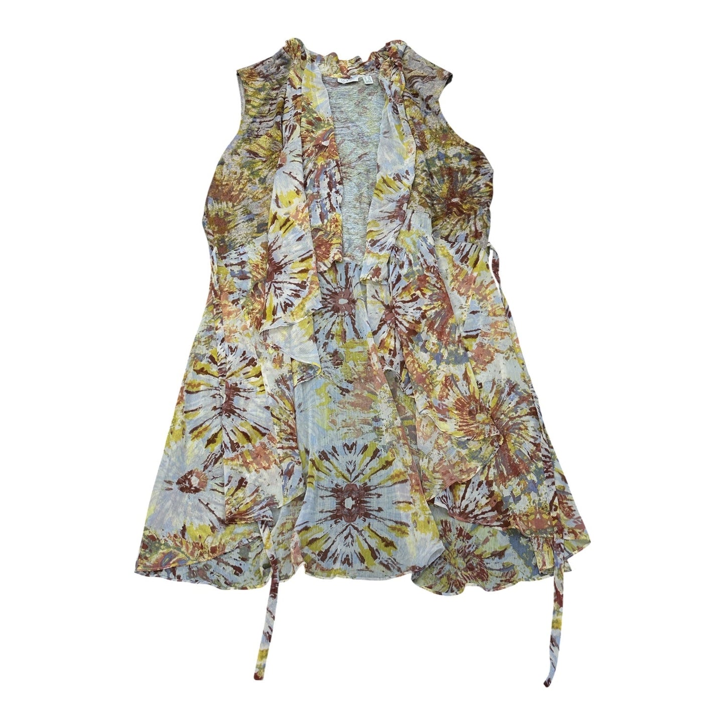 Cardigan By Logo In Orange & Yellow, Size:2X