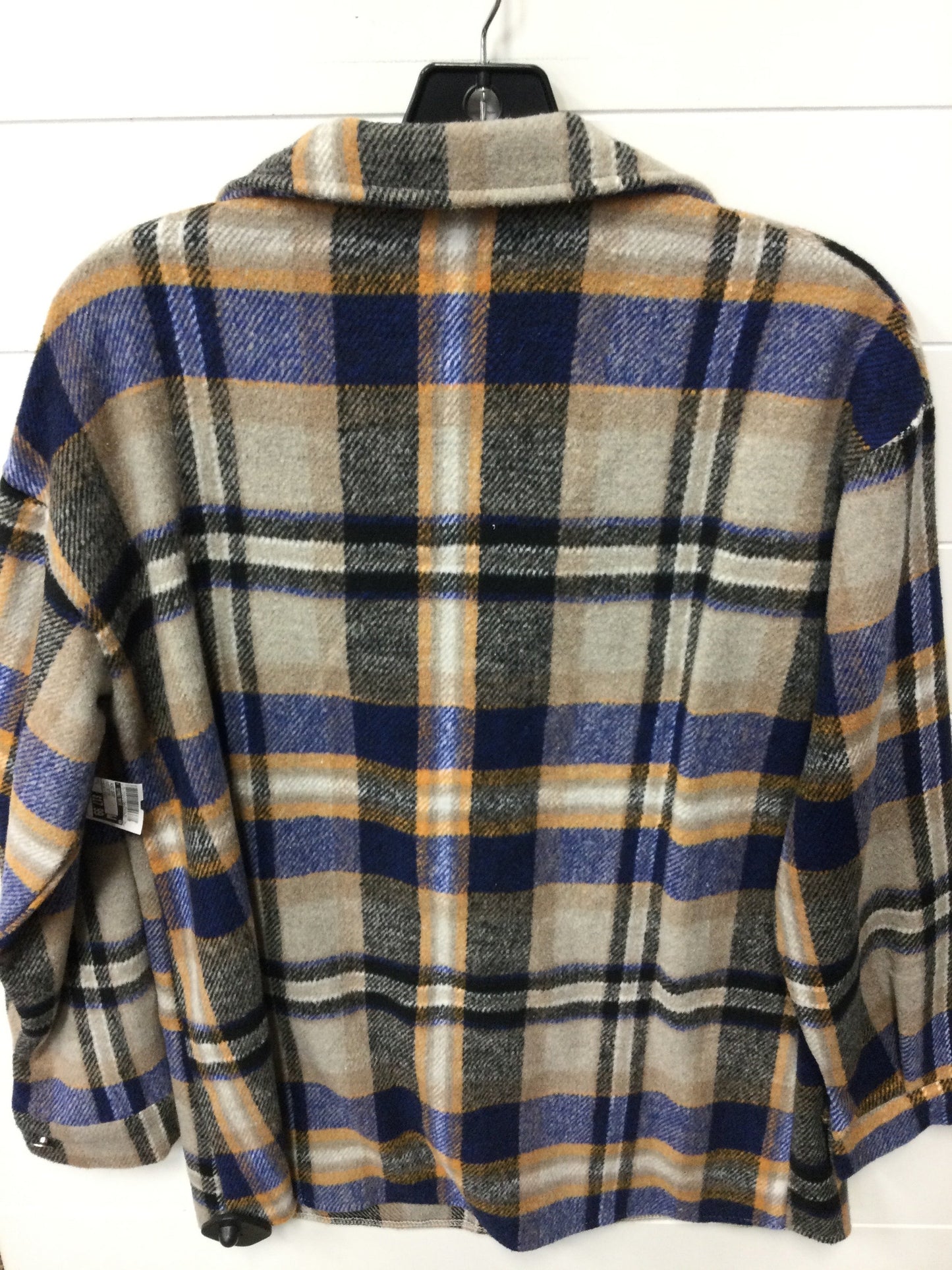 Jacket Shirt By Clothes Mentor In Plaid Pattern, Size:S