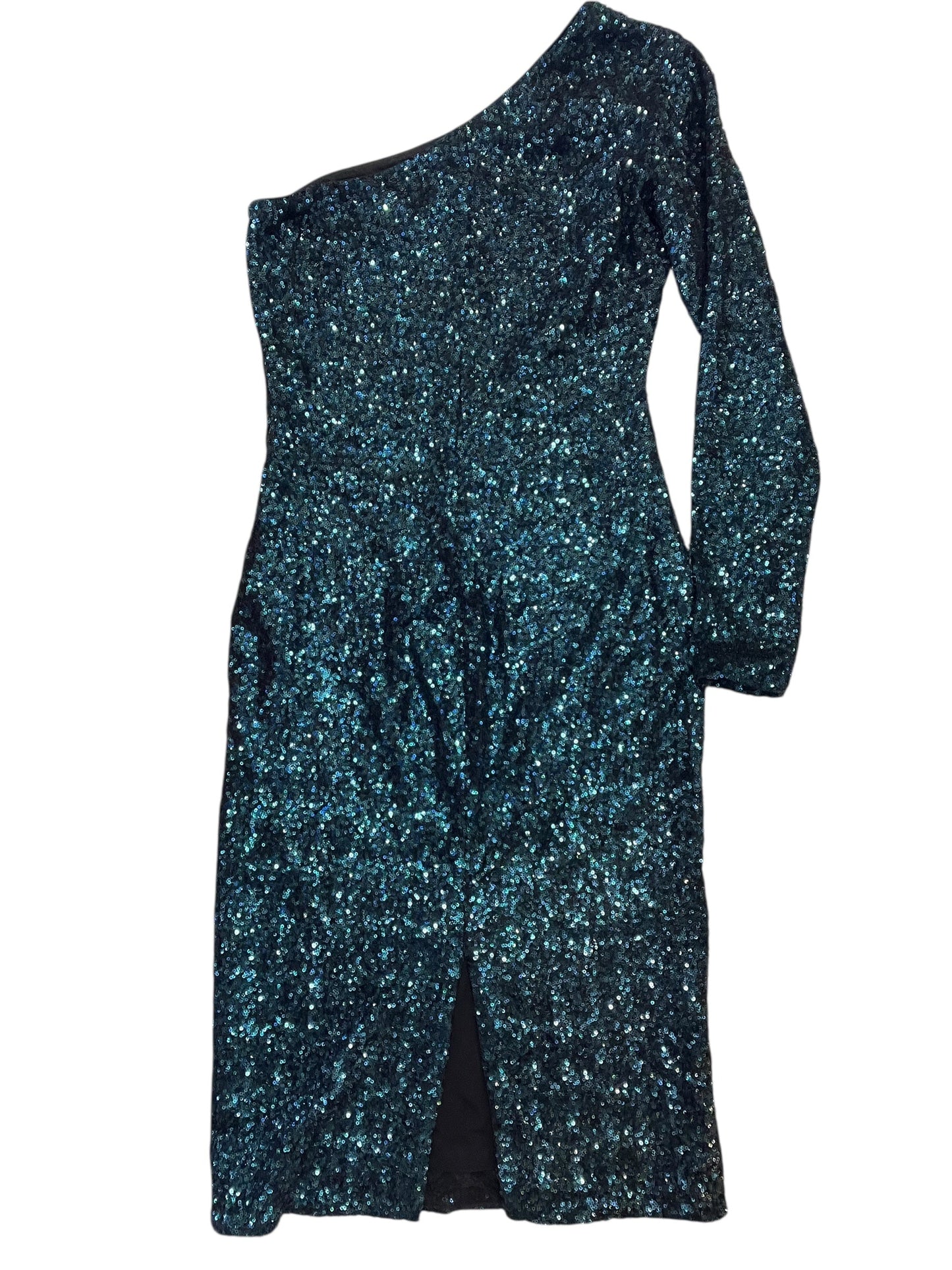 Dress Party Long By Dress The Population In Blue, Size:L