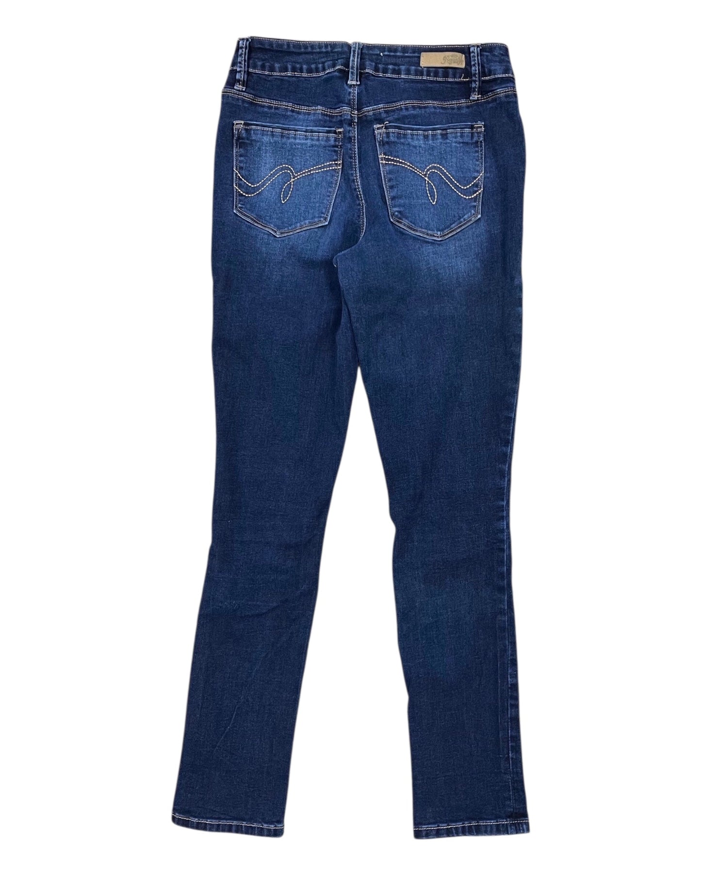 Jeans Skinny By Royalty In Blue Denim, Size:4