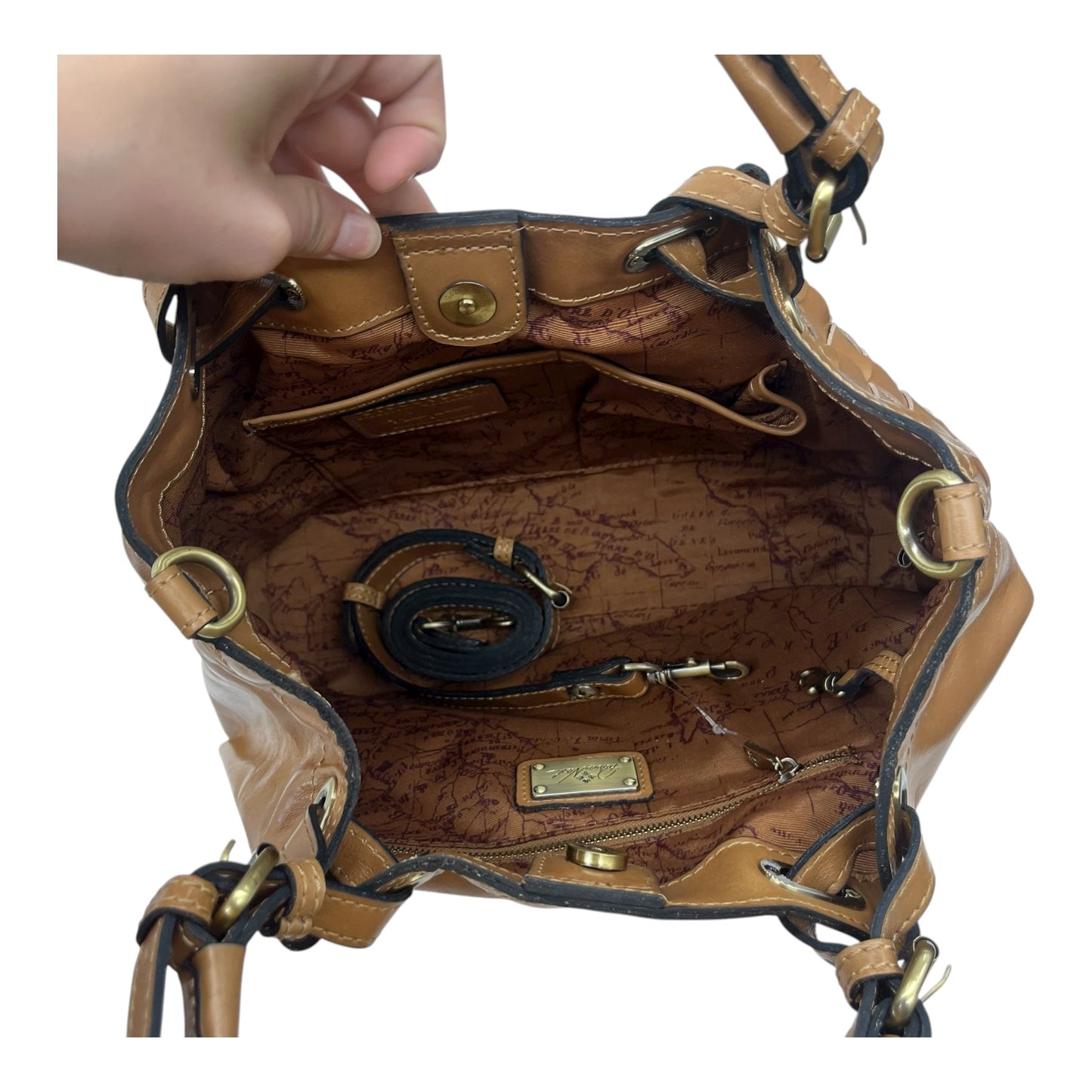 Handbag Designer By Patricia Nash In Brown, Size:Medium