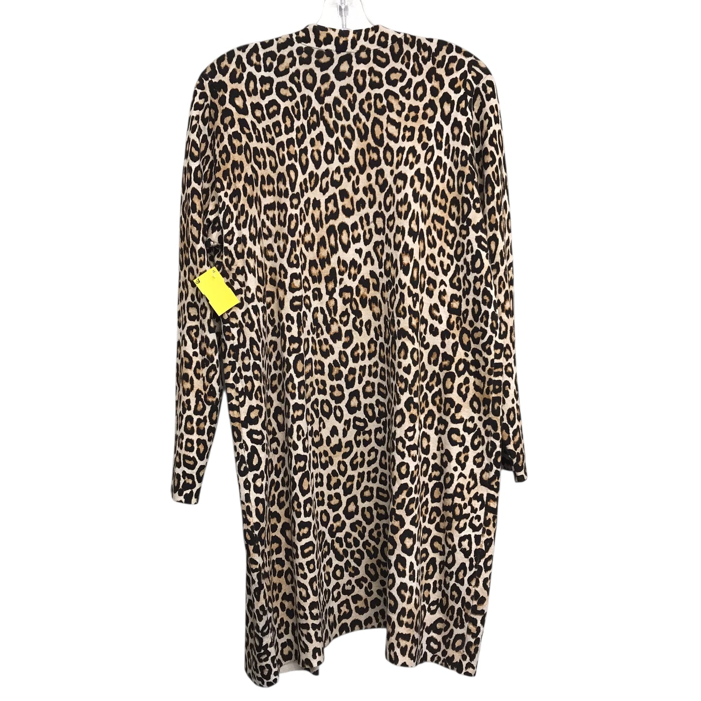 Sweater Cardigan By Chicos In Animal Print, Size:M