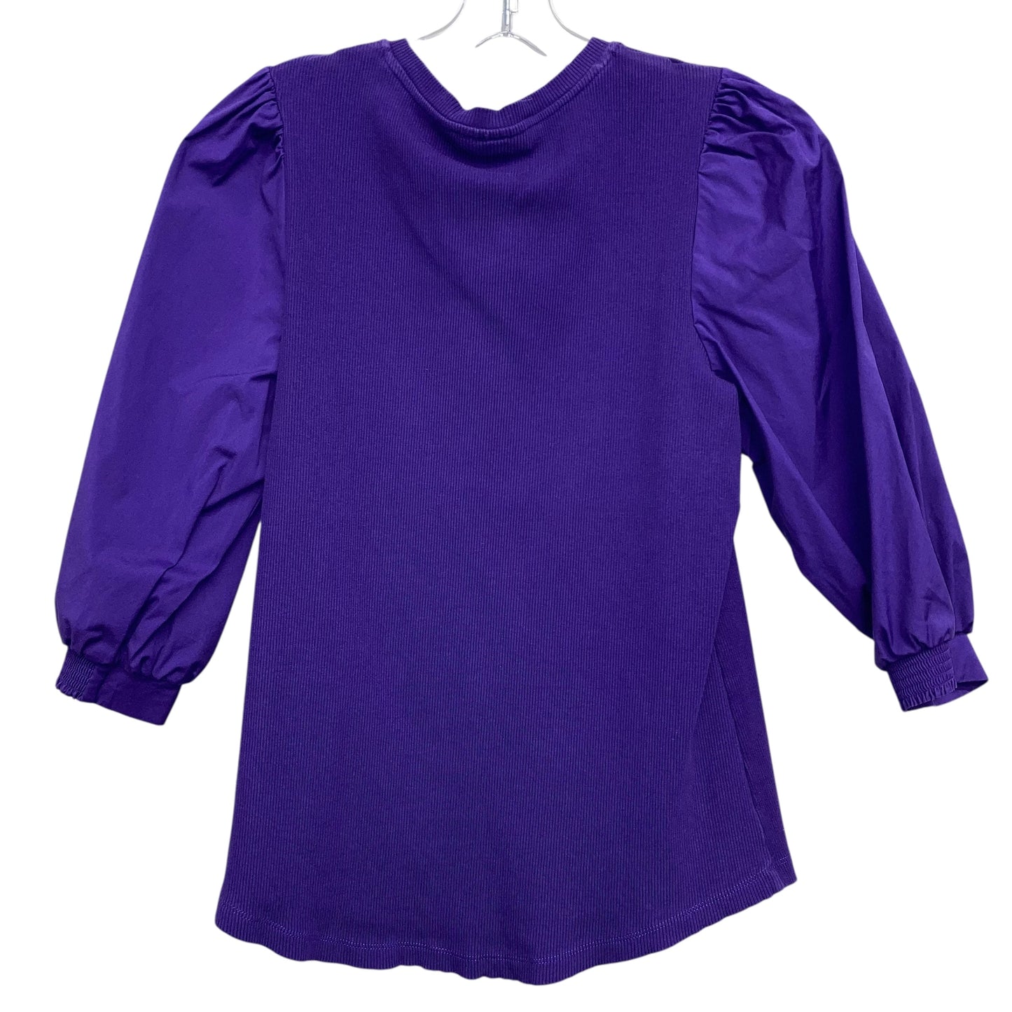 Top 3/4 Sleeve By Chicos In Purple, Size:L