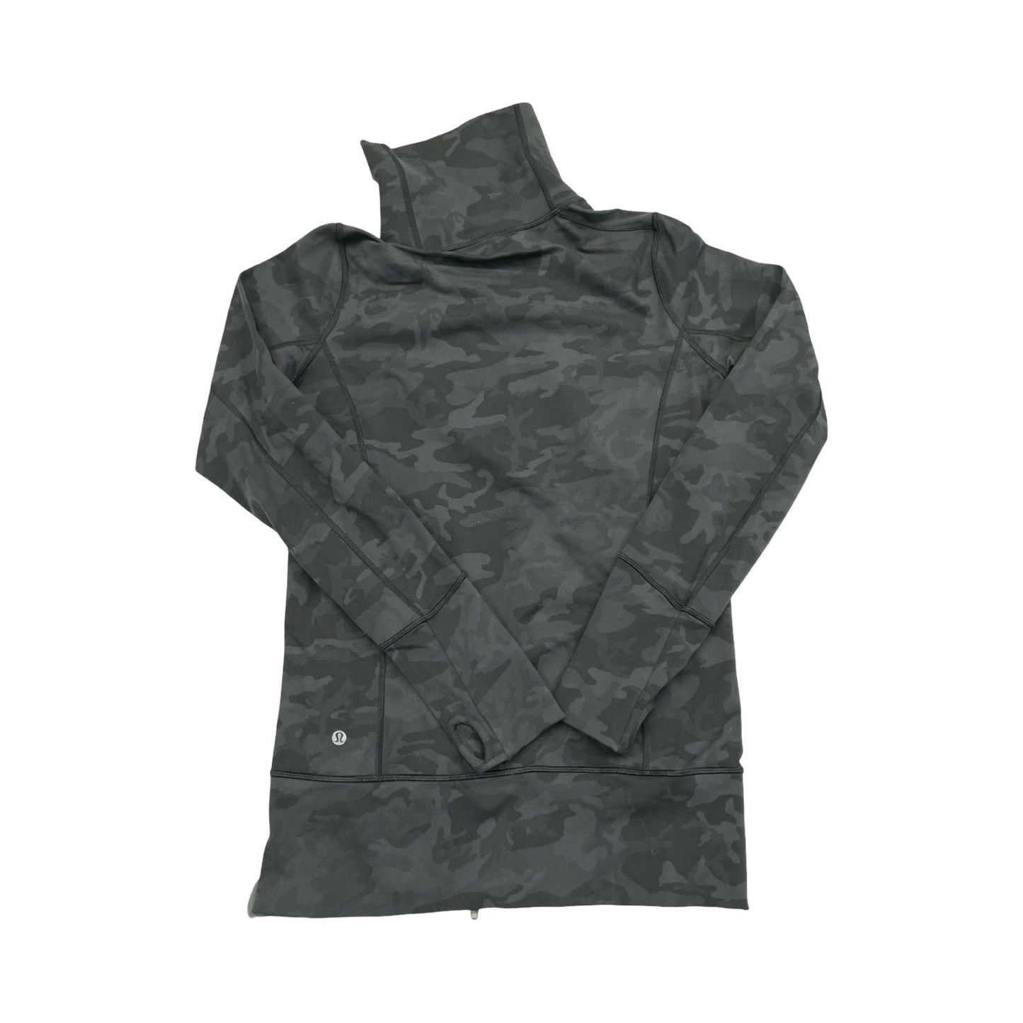Athletic Jacket By Lululemon In Camouflage Print, Size:8